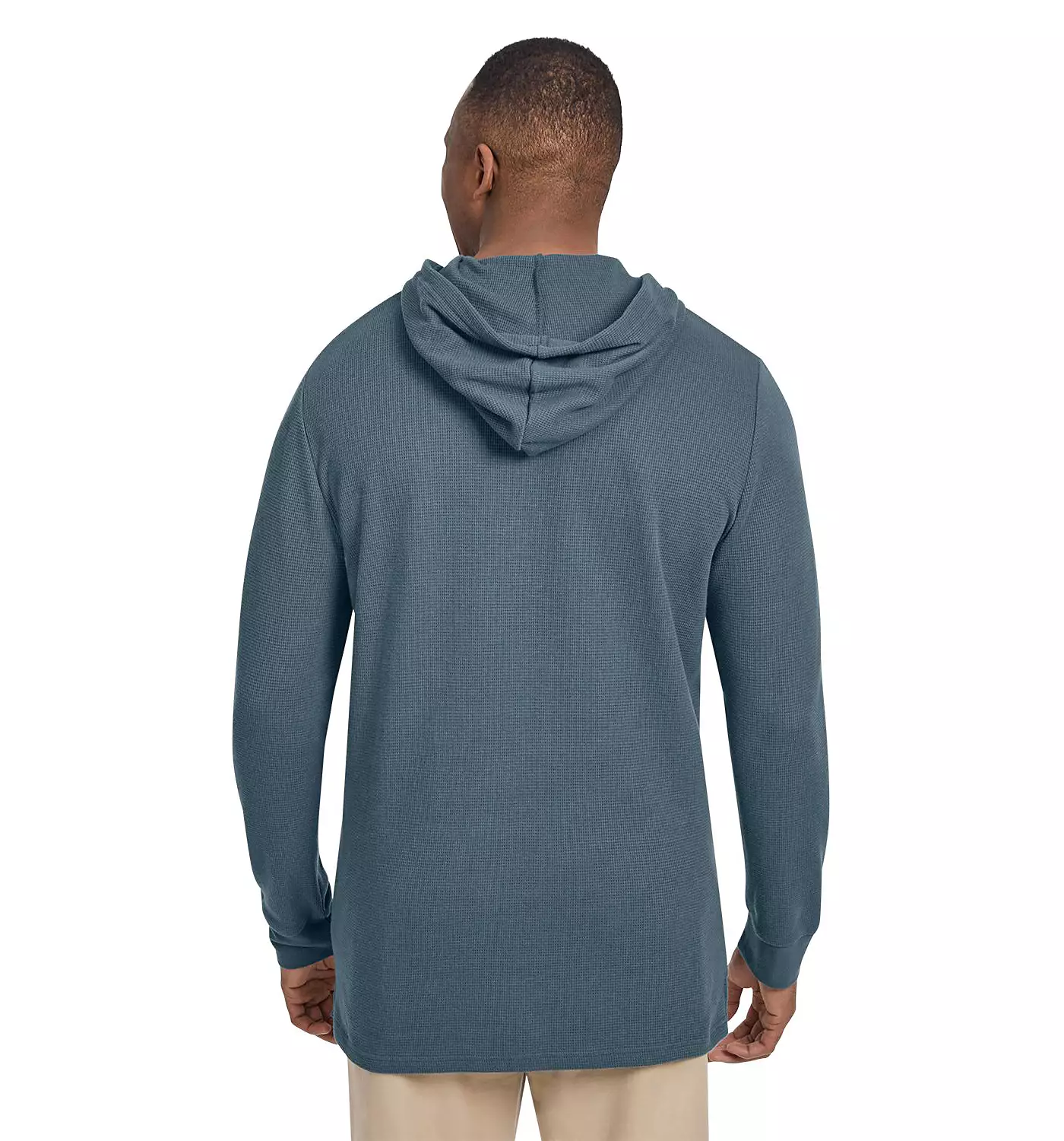 Мужская вафельная кофта Johnny Bigg с капюшоном и длинными рукавами