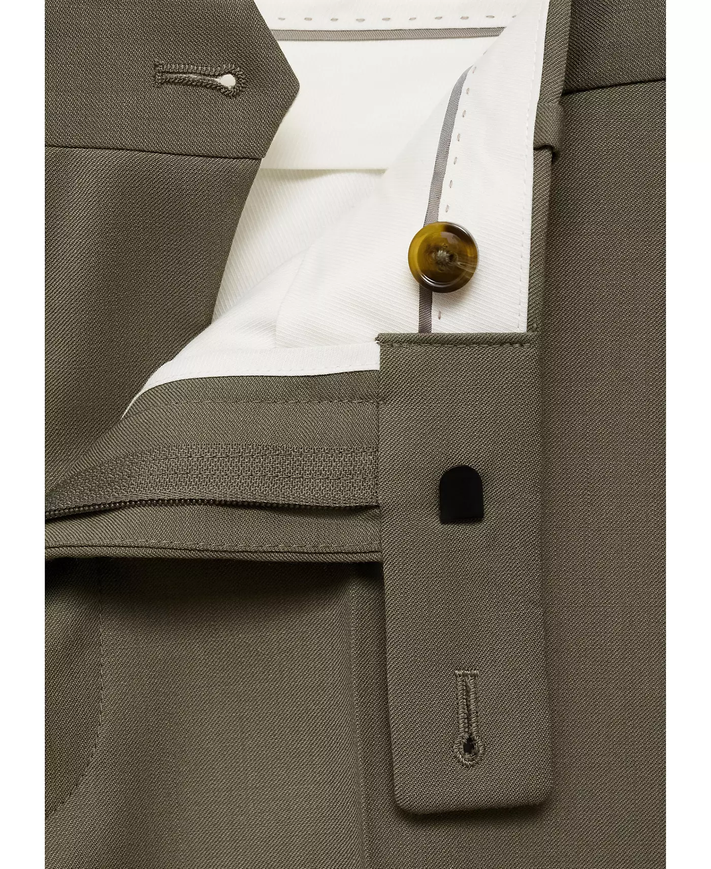 Мужские брюки из натуральной шерсти MANGO