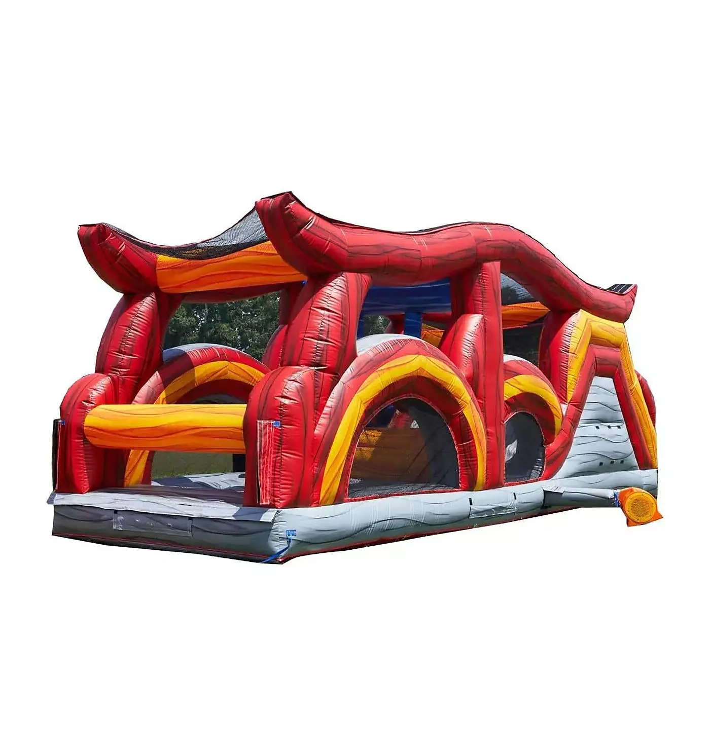 Jumporange Shadow - надувной батут с полосой препятствий для детей и взрослых с нагнетателем, коммерческий класс, всплывающие батуты, для использования на открытом воздухе и в помещении, качество проката - (часть 2)