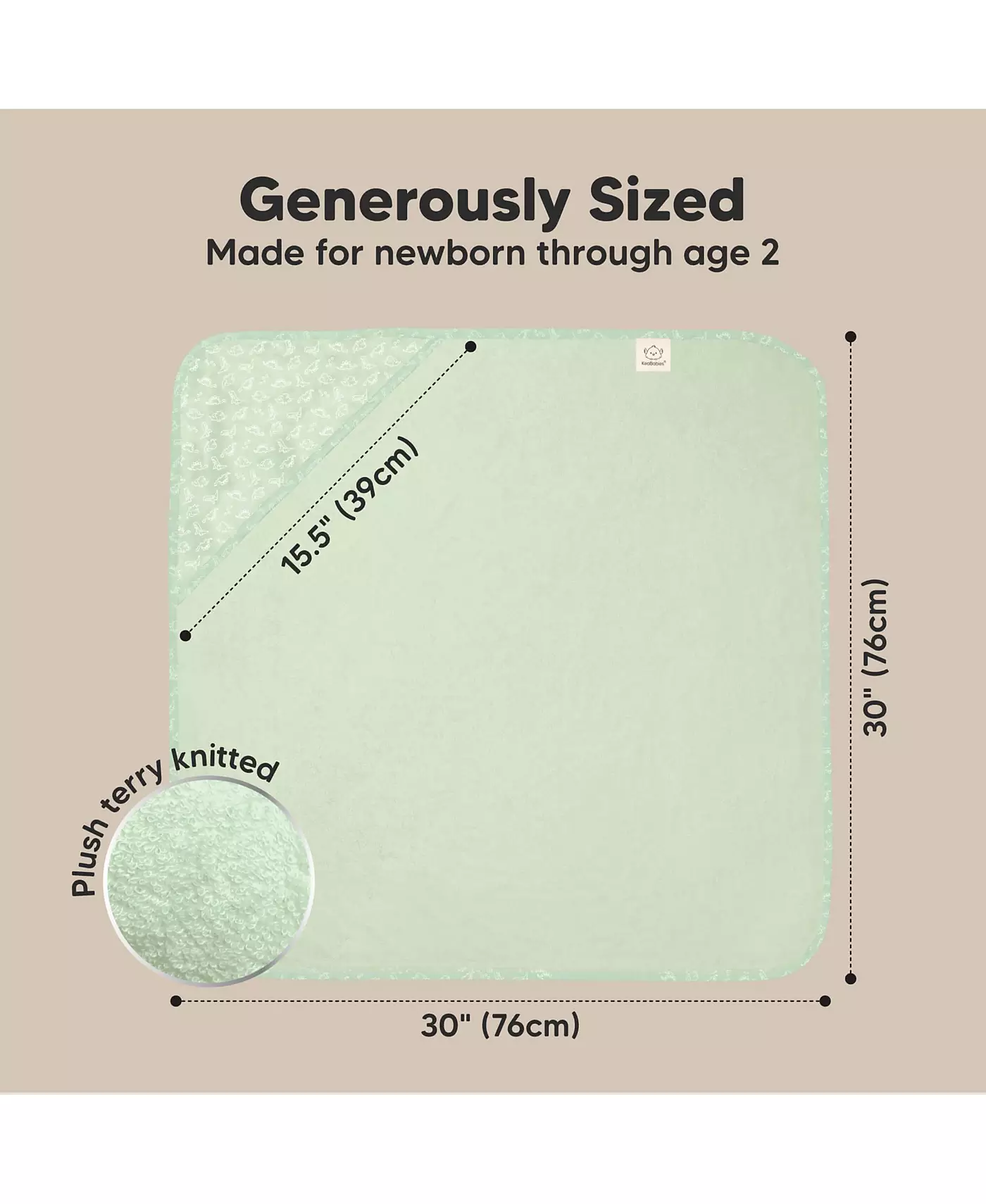 Полотенце с капюшоном KeaBabies Luxe для младенцев, органическое детское банное полотенце, детские полотенца с капюшоном, детское пляжное полотенце для новорожденных, дети