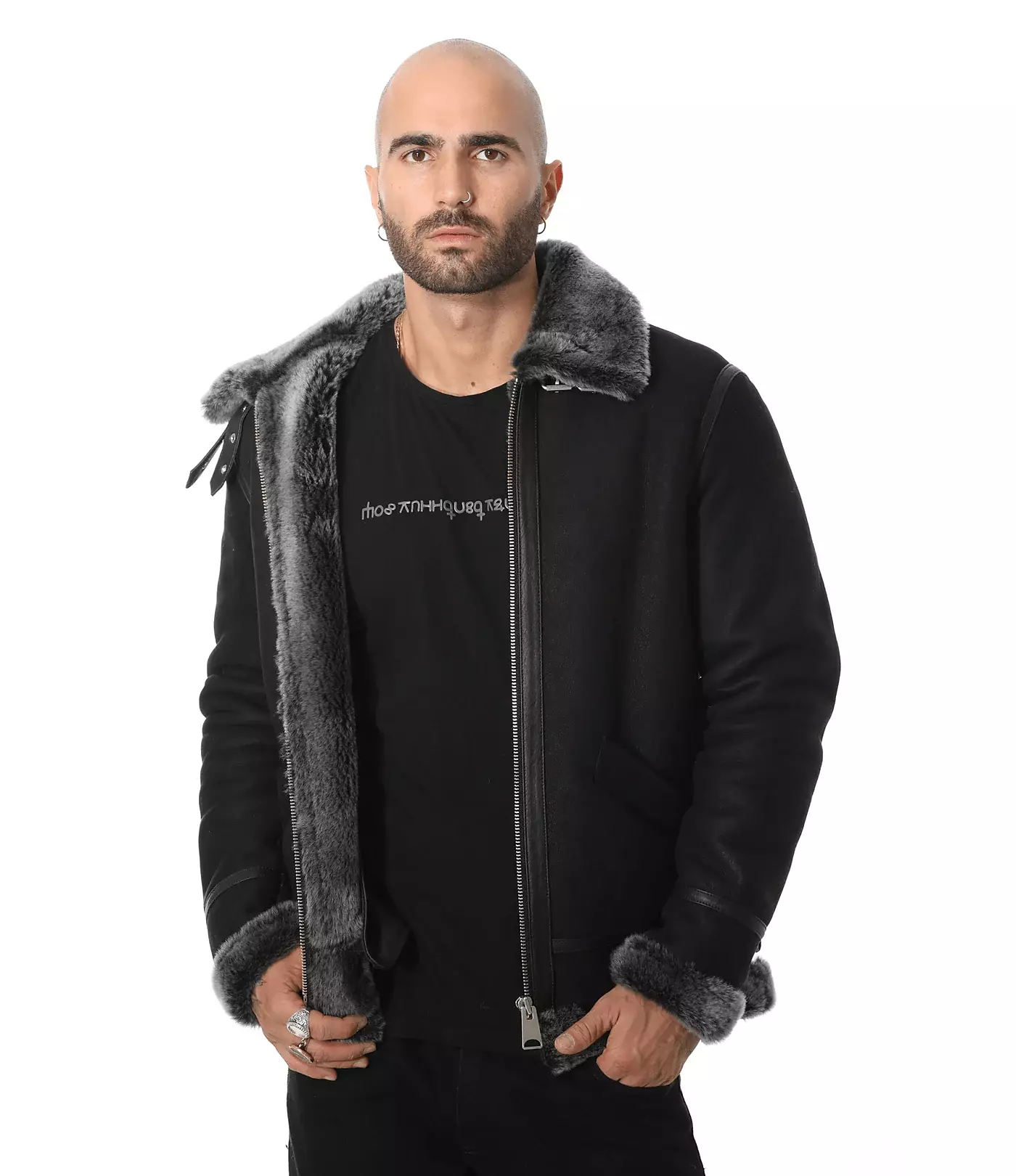 Мужская куртка Furniq UK из овчины в байкерском стиле, винтажная, как у верблюда, с бежевой вьющейся шерстью