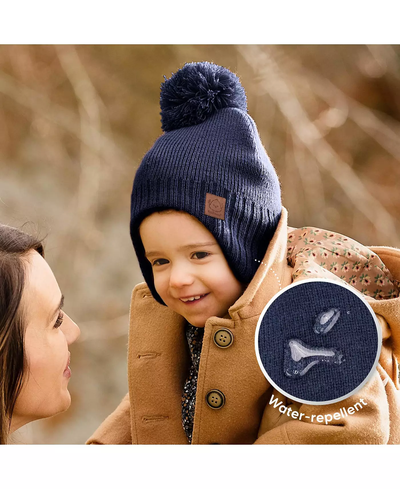 KeaBabies Muff Baby Beanie, Детская шапка для мальчиков, девочек, Зимние шапки для детей, новорожденных, младенцев, малышей 0-36 месяцев