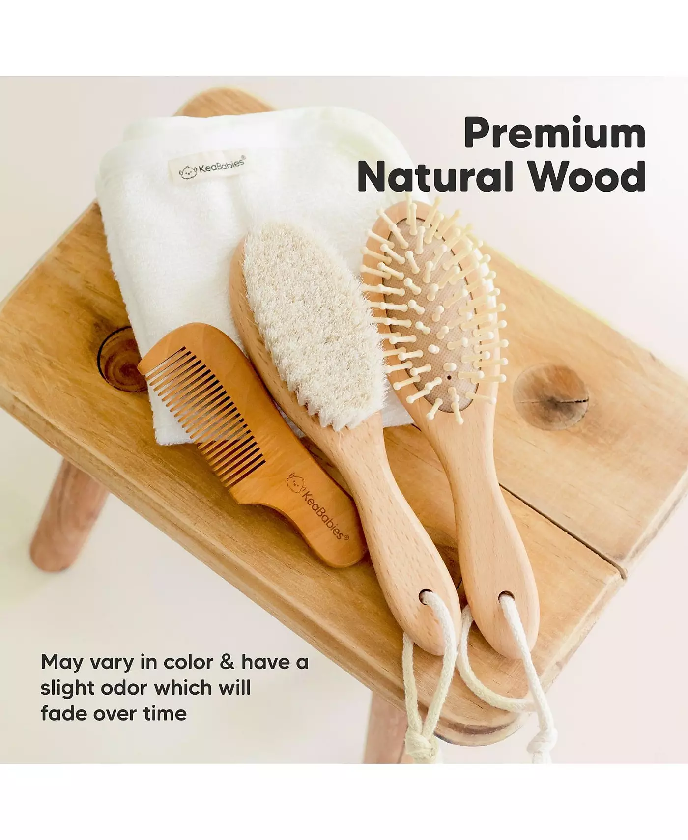 KeaBabies Детская щетка для волос, Овальная щетка-колыбель, Мягкая детская щетка для младенцев, Расческа для новорожденных девочек, мальчиков, Детская щетка для кожи головы