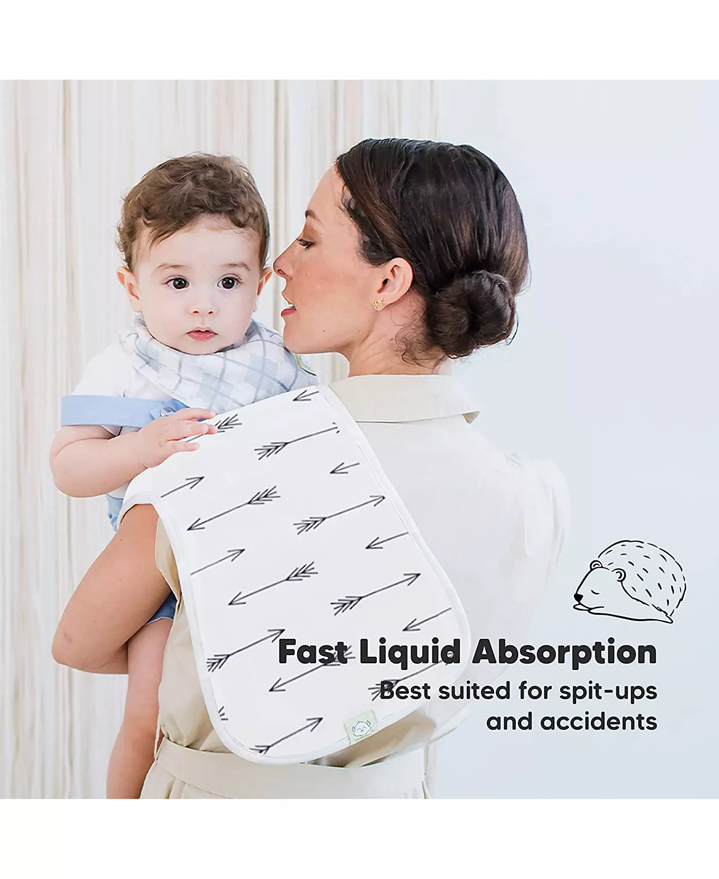 KeaBabies 5pk Urban Baby Burp Cloths, органические салфетки для срыгивания для младенцев, салфетки для срыгивания для девочек и мальчиков