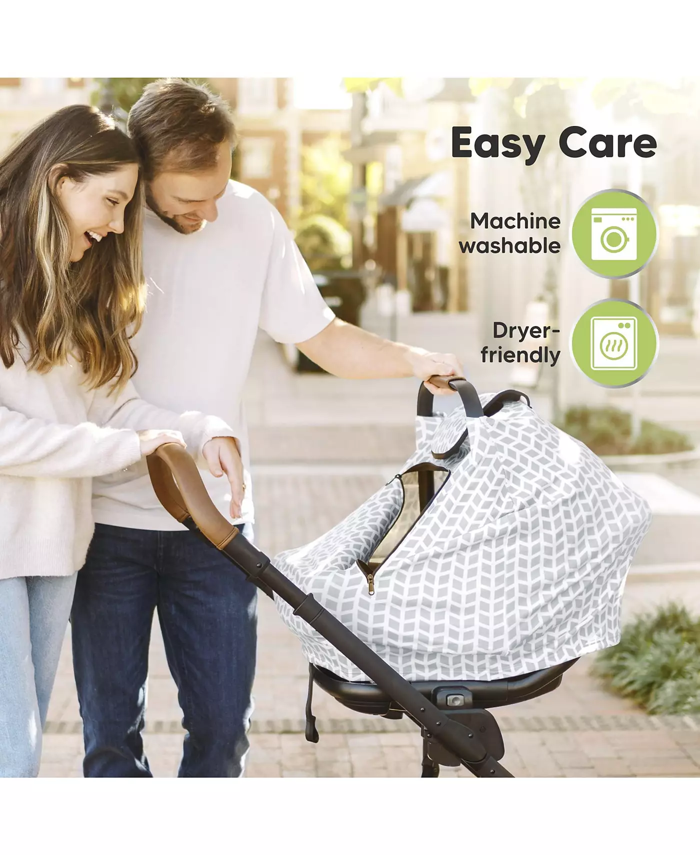 Чехол для детского автокресла KeaBabies Warmzy, универсальные эластичные чехлы для детских автокресел, зимний навес для автокресла