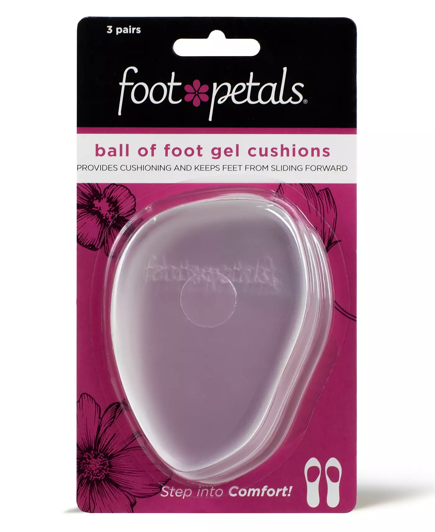 Гелевые подушечки для ног Foot Petals - упаковка из 3 пар