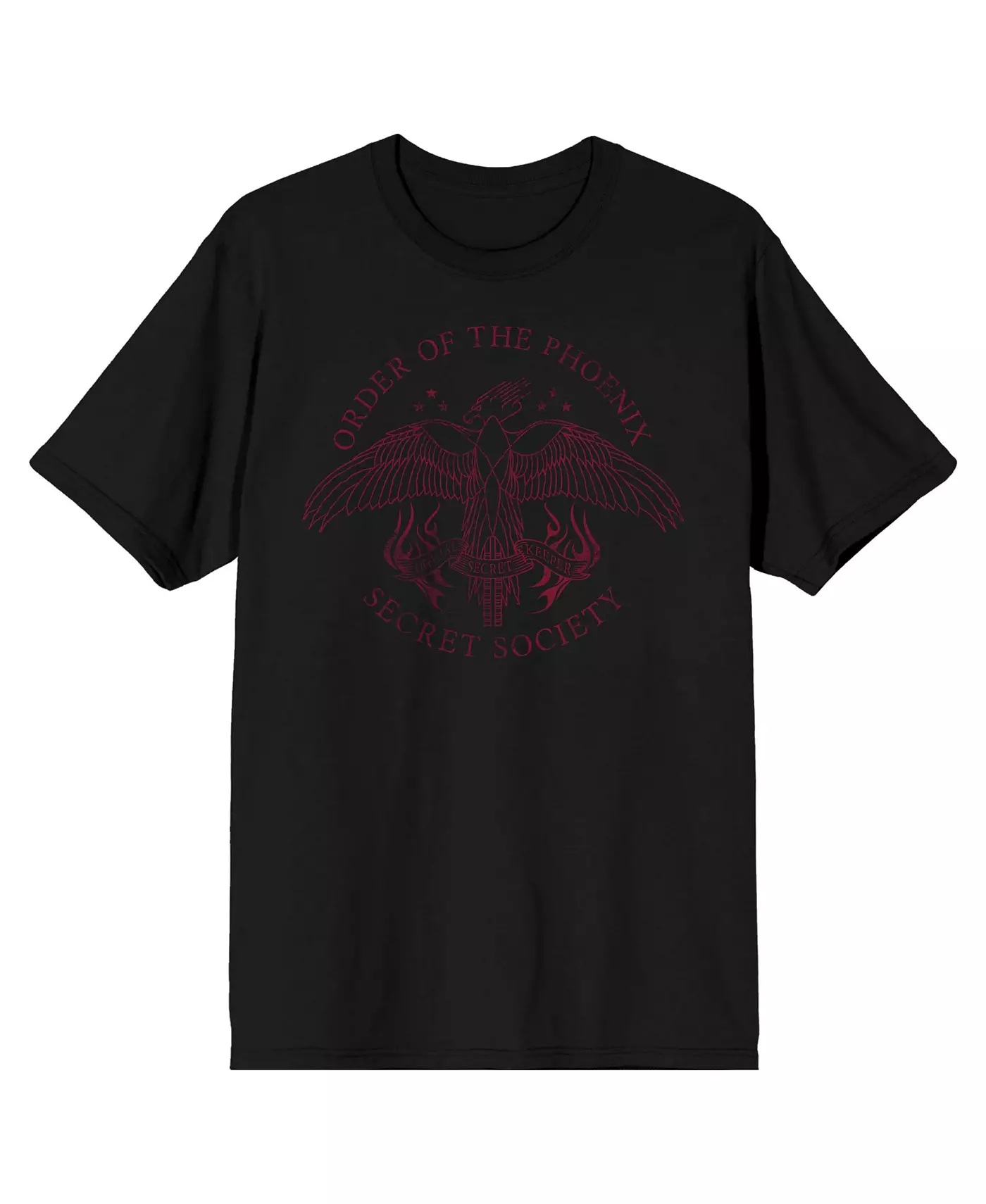 Футболка Гарри Поттер Большой и Высокий Орден Феникса Символ Черная-4XL