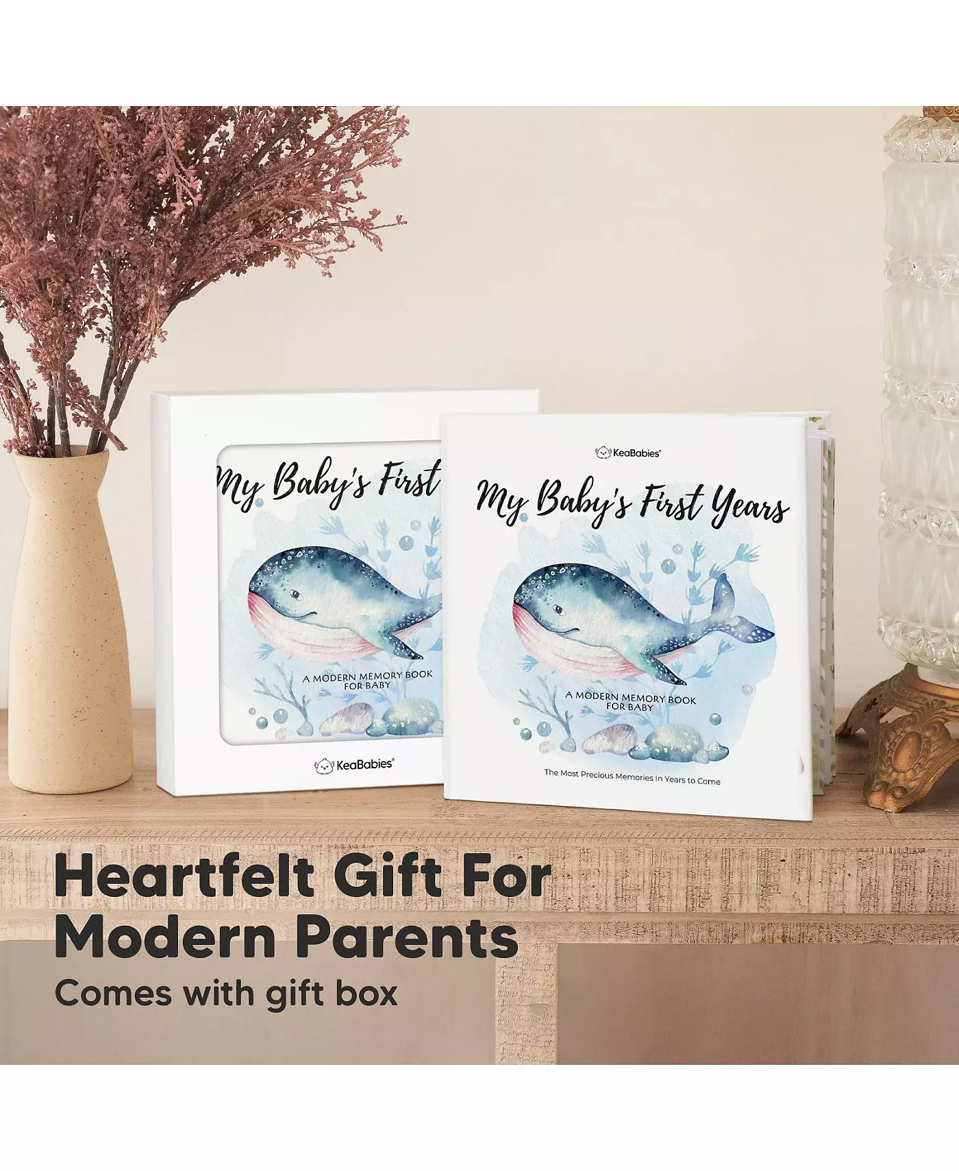 KeaBabies Craft Baby Memory Book, детские книги для первых 5 лет, 90 страниц, памятный дневник для девочек и мальчиков