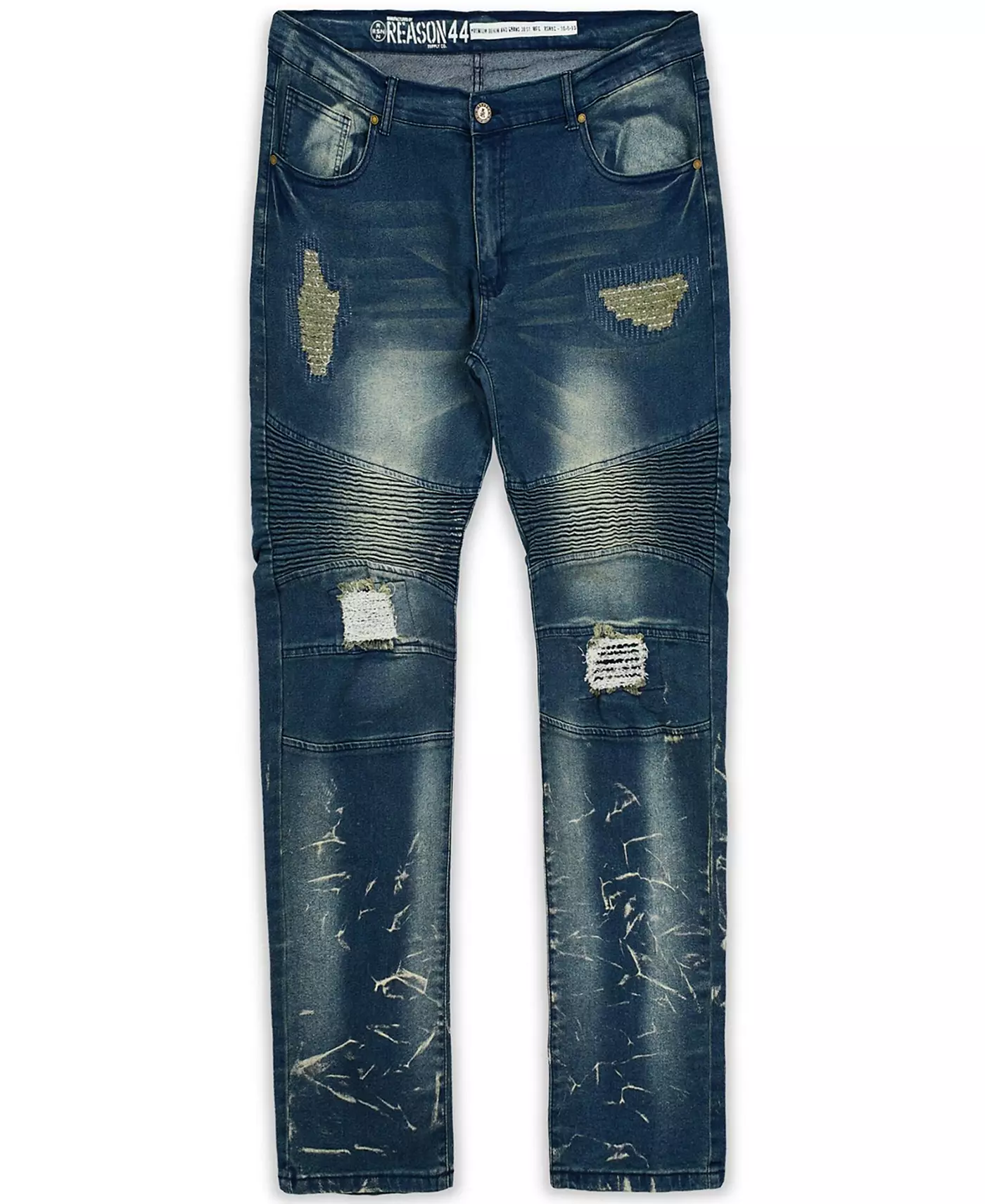 Джинсы мужские Reason Big and Tall Mulberry Moto Skinny Denim