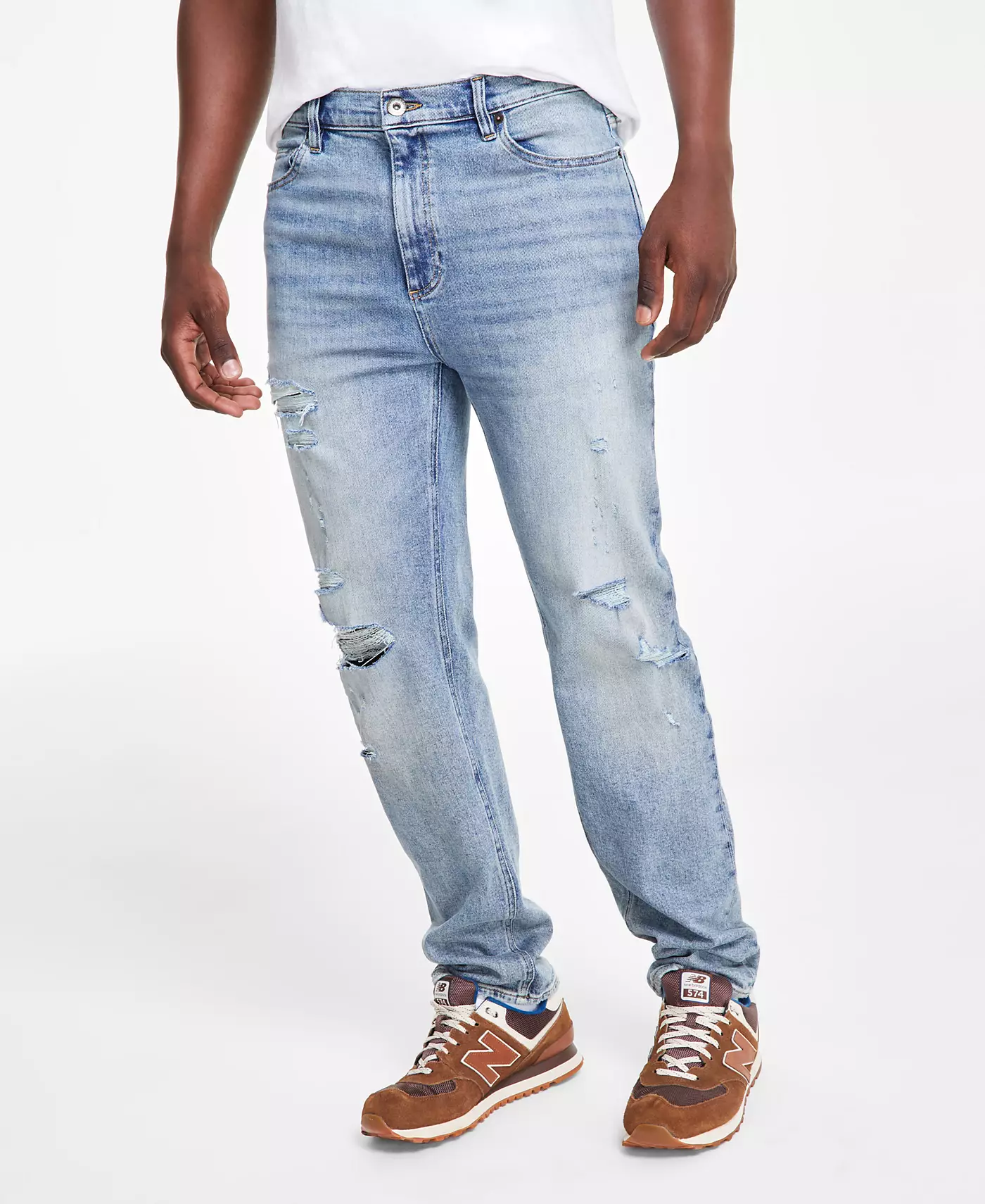 Мужские джинсы Sun + Stone Aurora с потертостями, созданные для Macy's