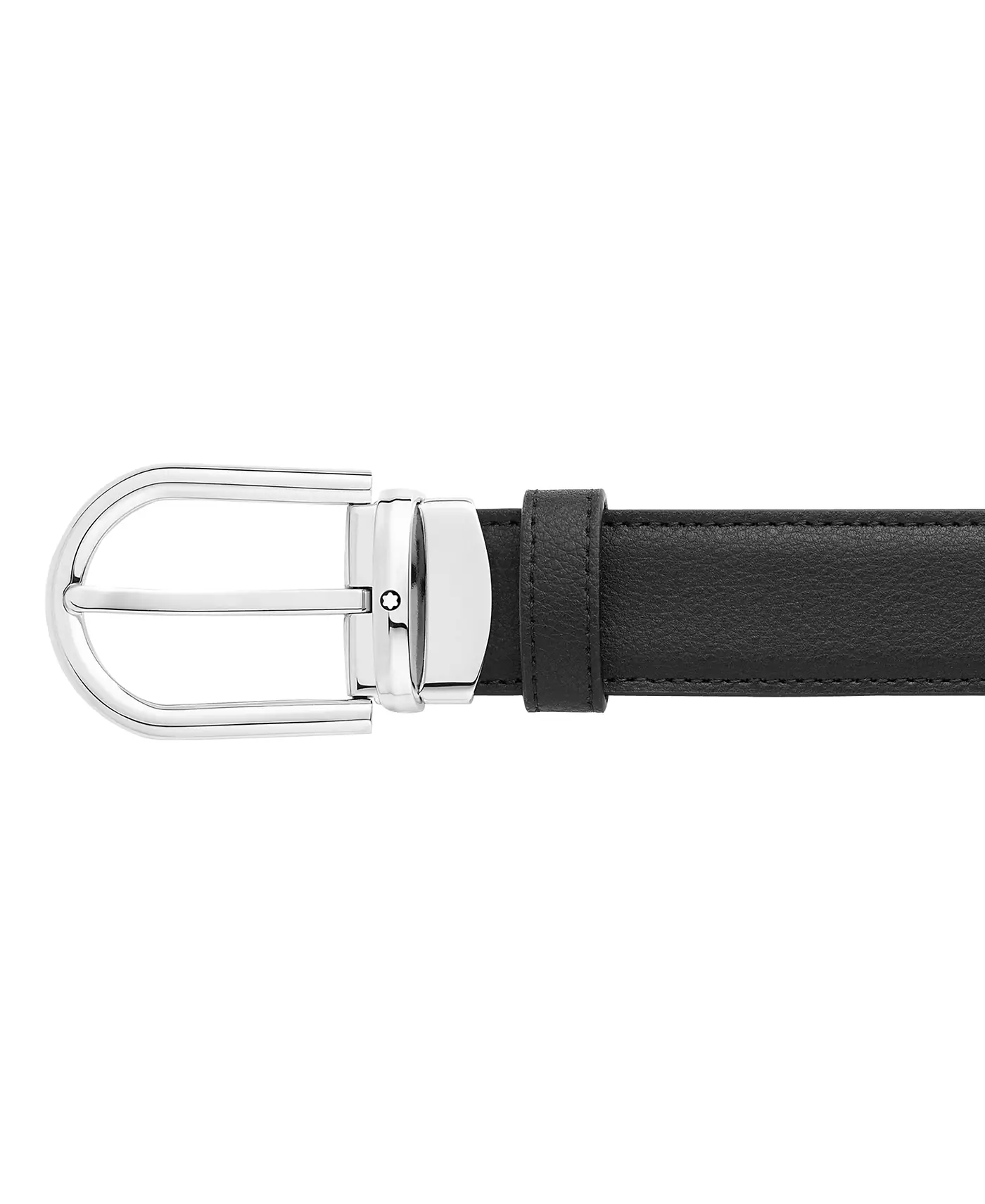 Ремень Montblanc Horseshoe Buckle двусторонний из кожи