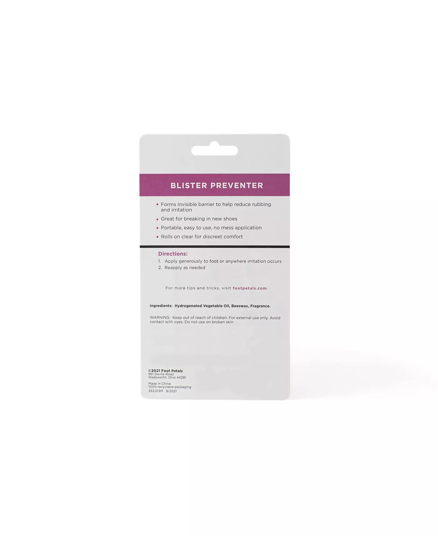 Бальзам для предотвращения натирания ног Foot Petals Blister Preventer