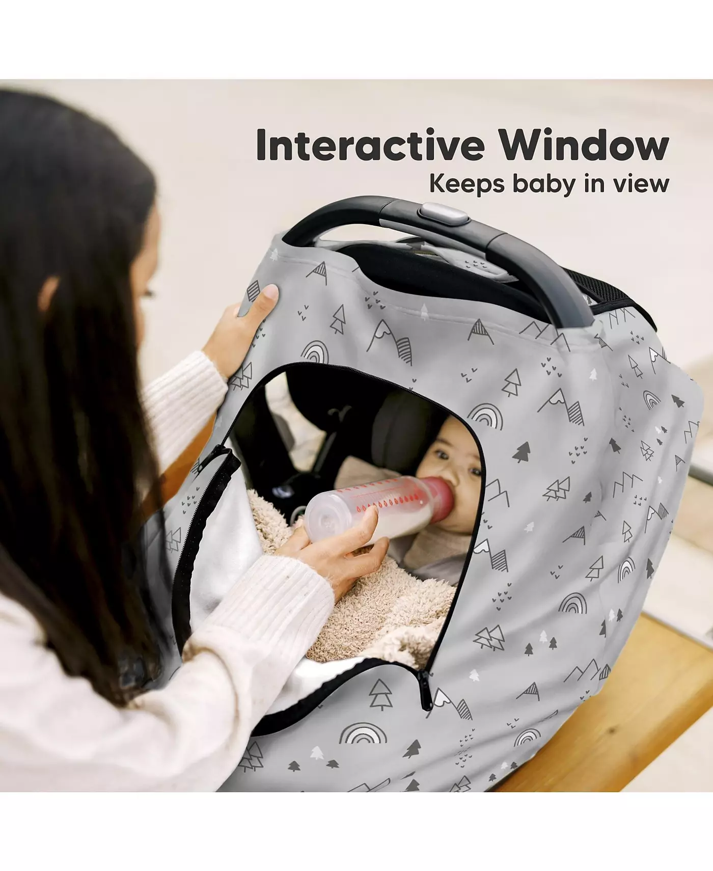 Чехол для детского автокресла KeaBabies Warmzy, универсальные эластичные чехлы для детских автокресел, зимний навес для автокресла