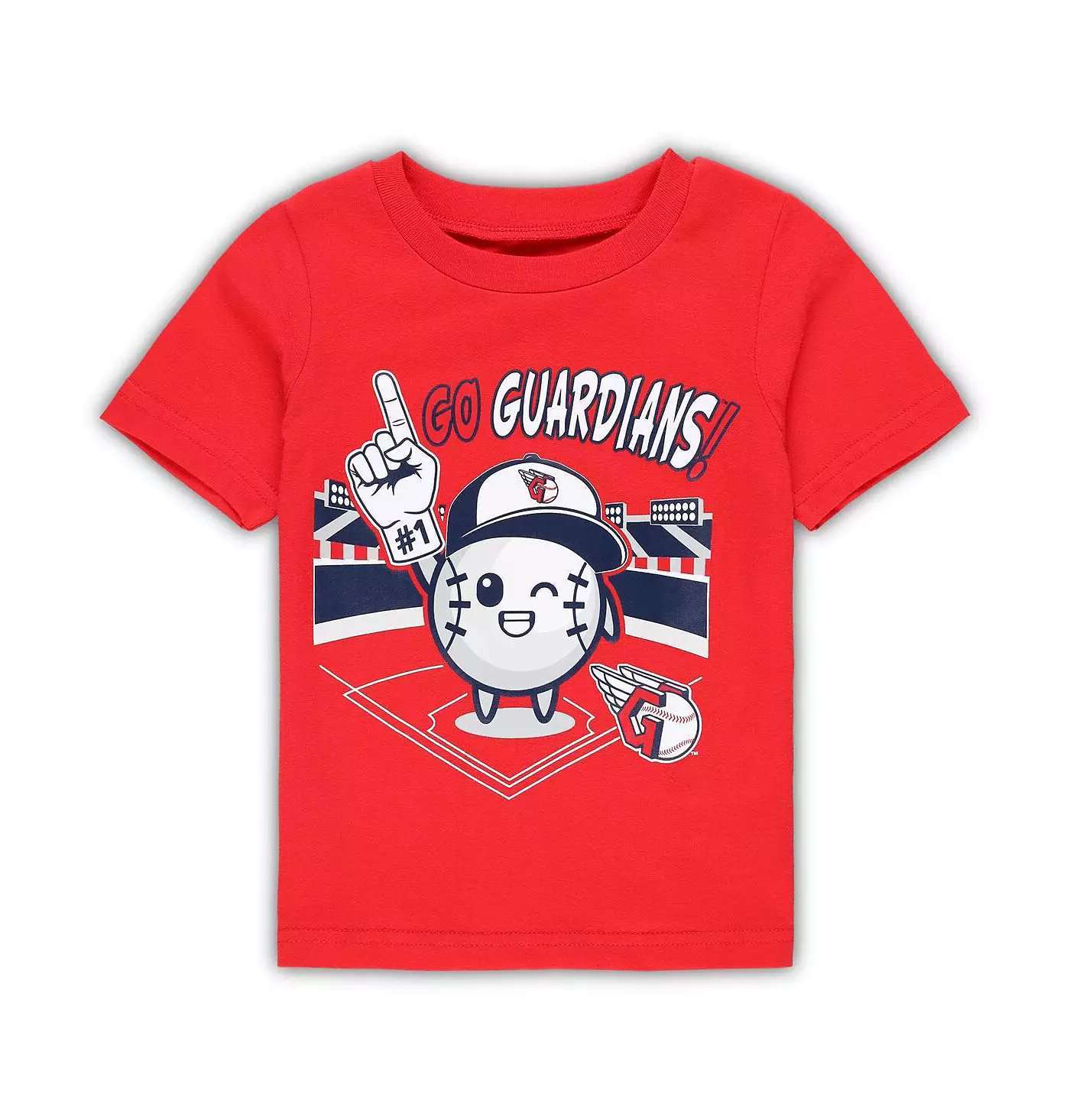 Outerstuff Красная футболка Cleveland Guardians Ball Boy для мальчиков и девочек