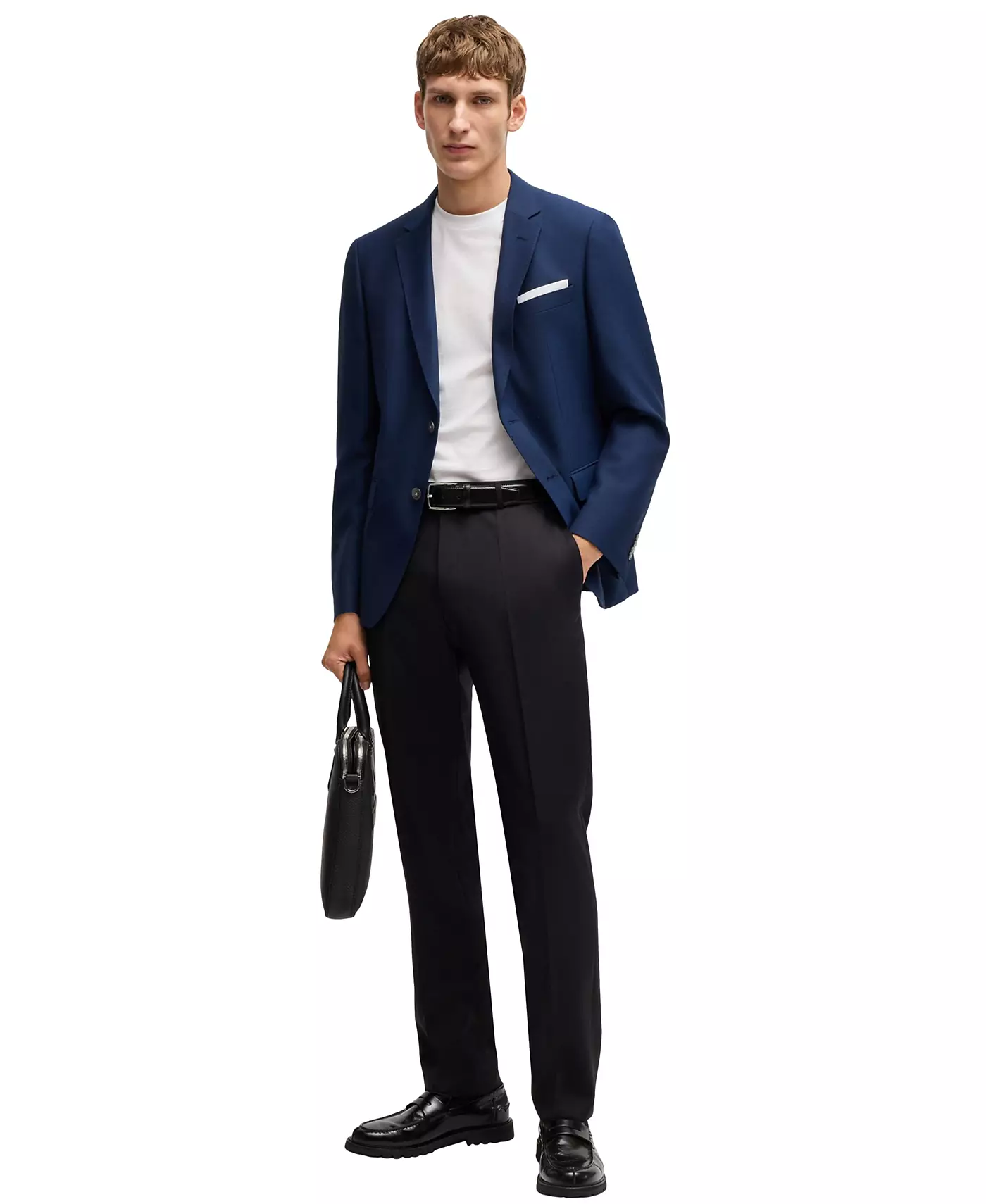 Мужская куртка Hugo Boss Slim-Fit из шерсти с узором