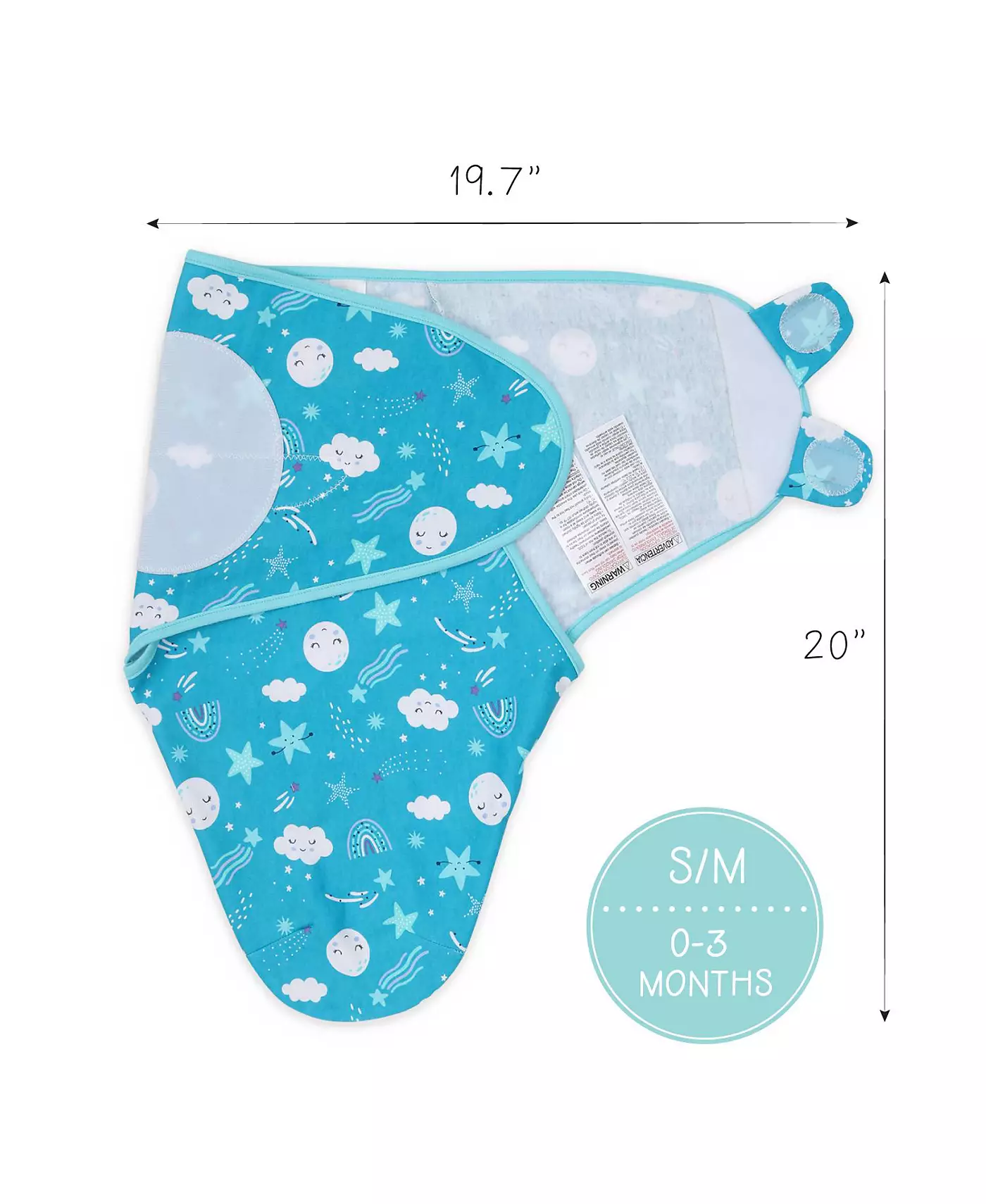 Пеленки для новорожденных Peanutshell для мальчиков и девочек, набор из 3 штук, Twinkle