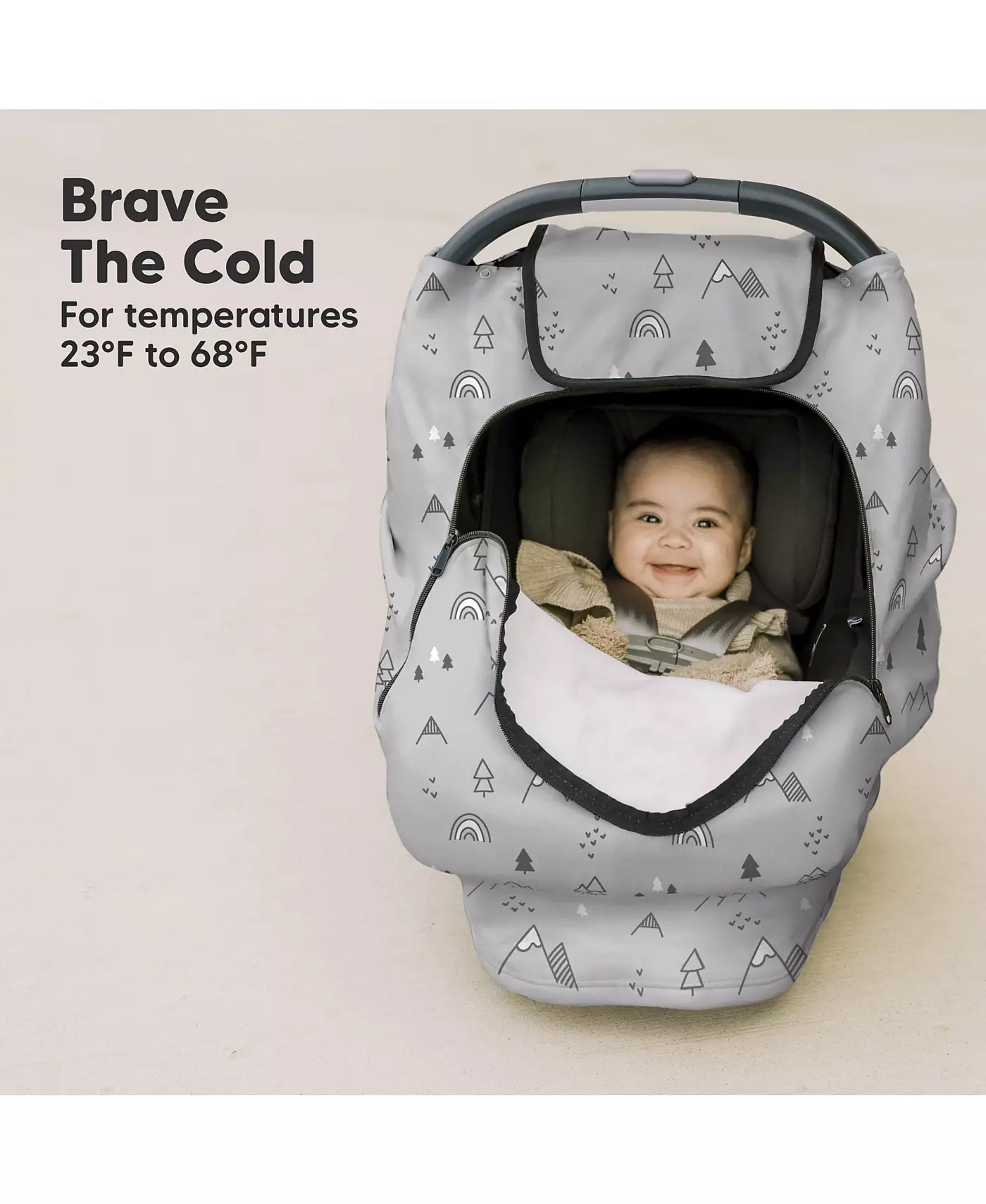 Чехол для детского автокресла KeaBabies Warmzy, универсальные эластичные чехлы для детских автокресел, зимний навес для автокресла