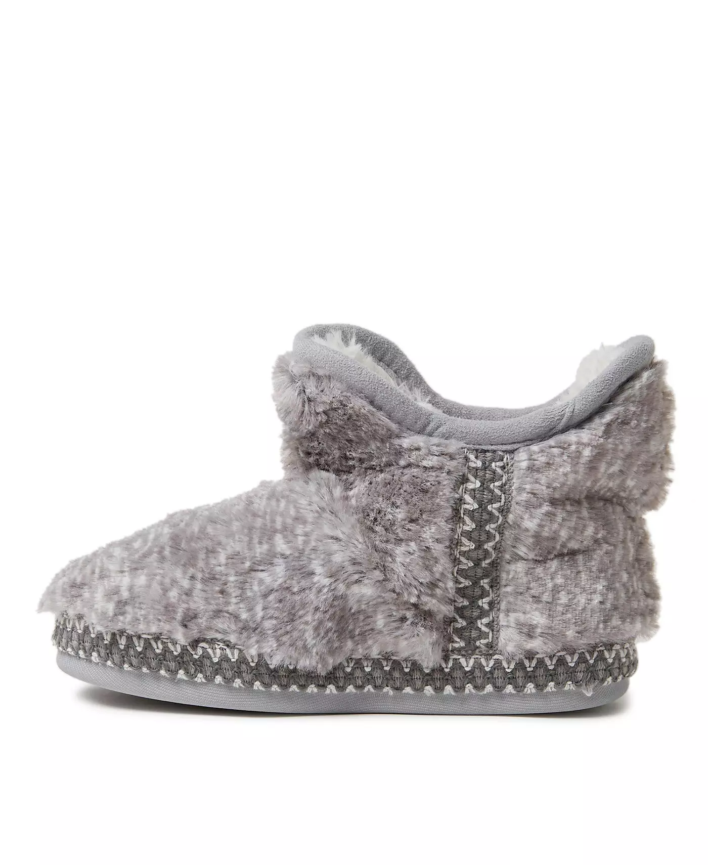 Тапочки-туфельки Dearfoams Girls Charlotte Fuzzy Bootie
