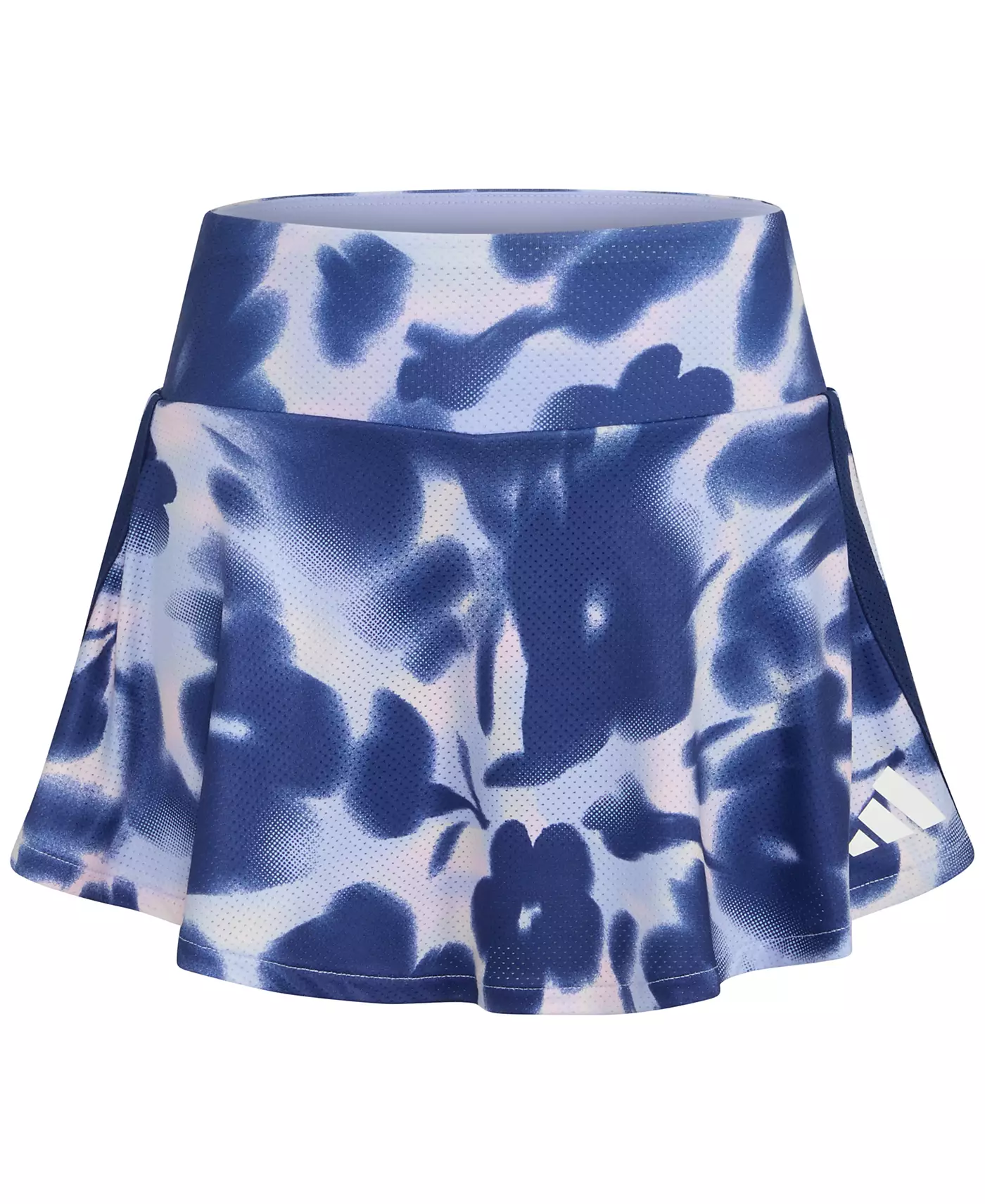 Юбка-шорты с тремя полосками и принтом в виде воланов для больших девочек adidas