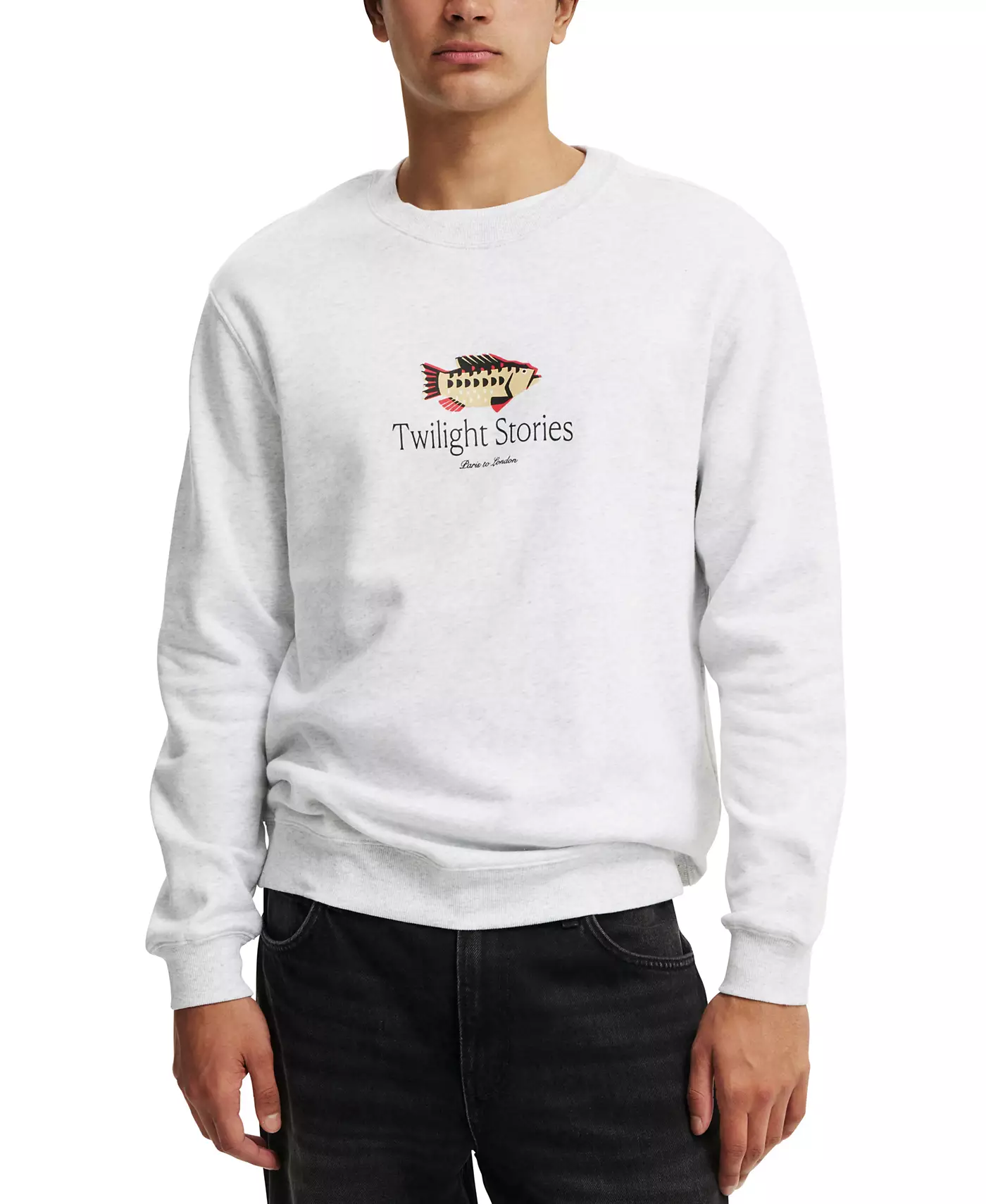 Мужская флисовая толстовка COTTON ON Graphic Crew