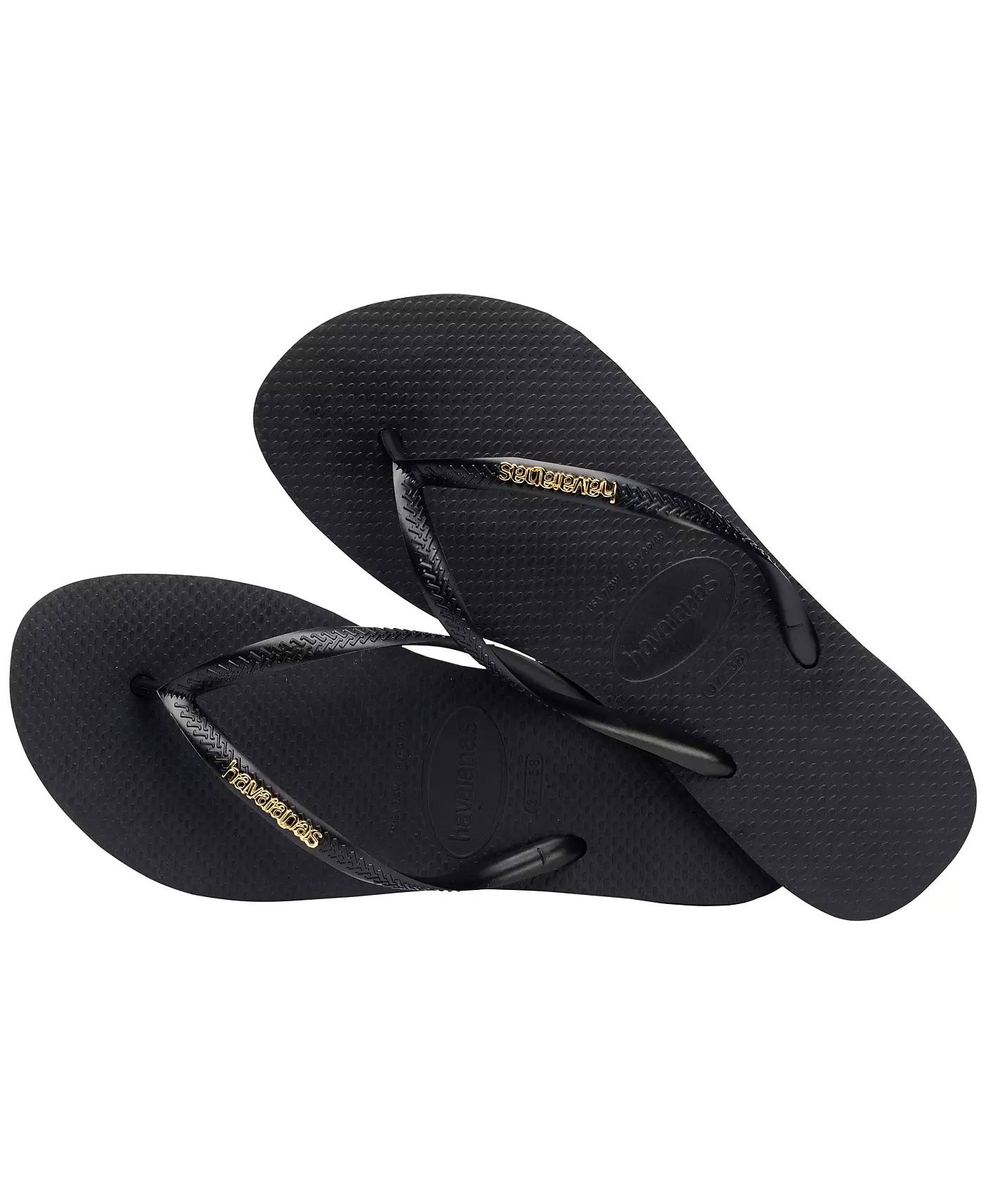Женские сандалии Havaianas Slim Logo Metallic Slip On