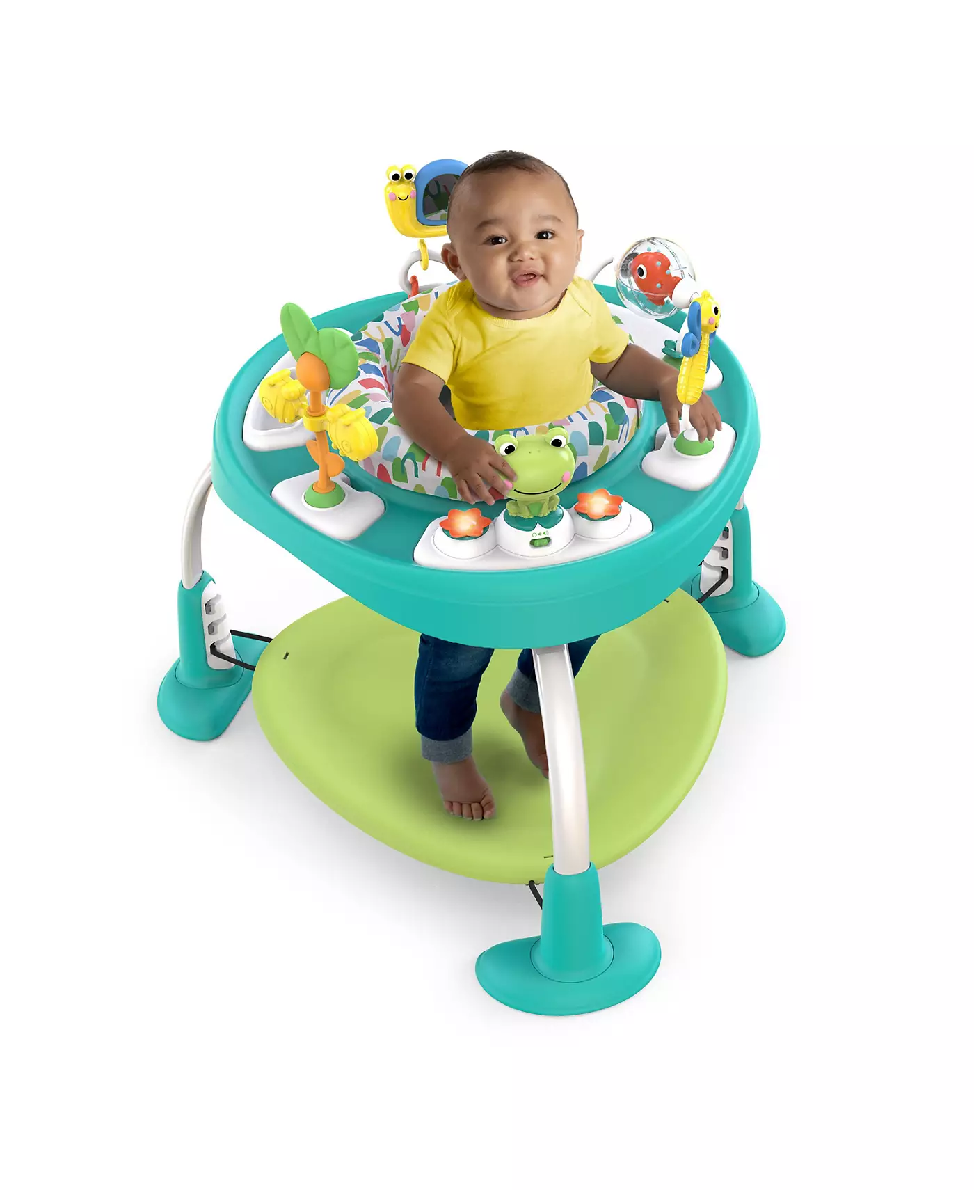 Bright Starts Bounce Bounce Baby™ 2-в-1 игровой столик-прыгун - Playful Pond™