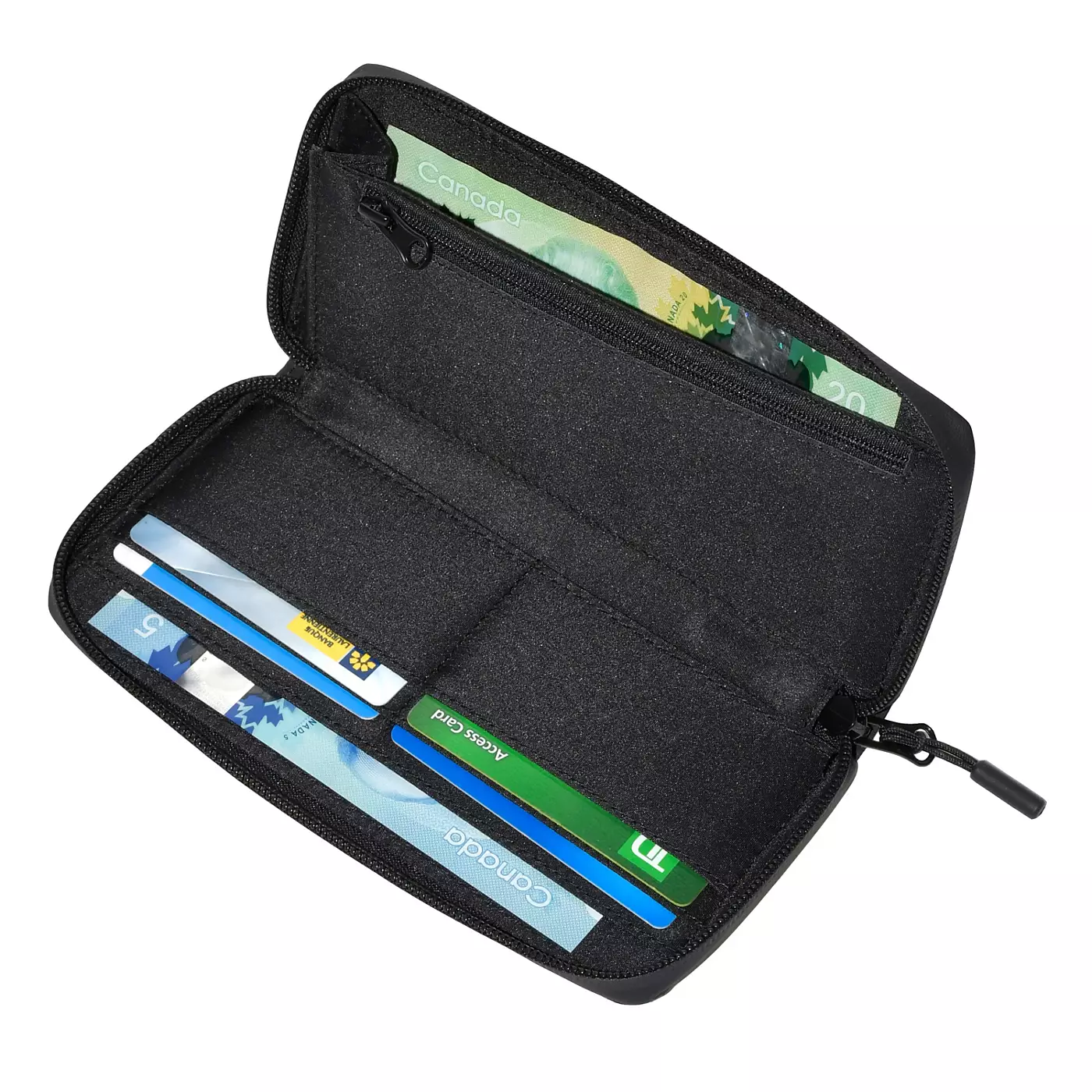 Мужской УЗКИЙ КРУГЛЫЙ КОШЕЛЕК НА МОЛНИИ Roots