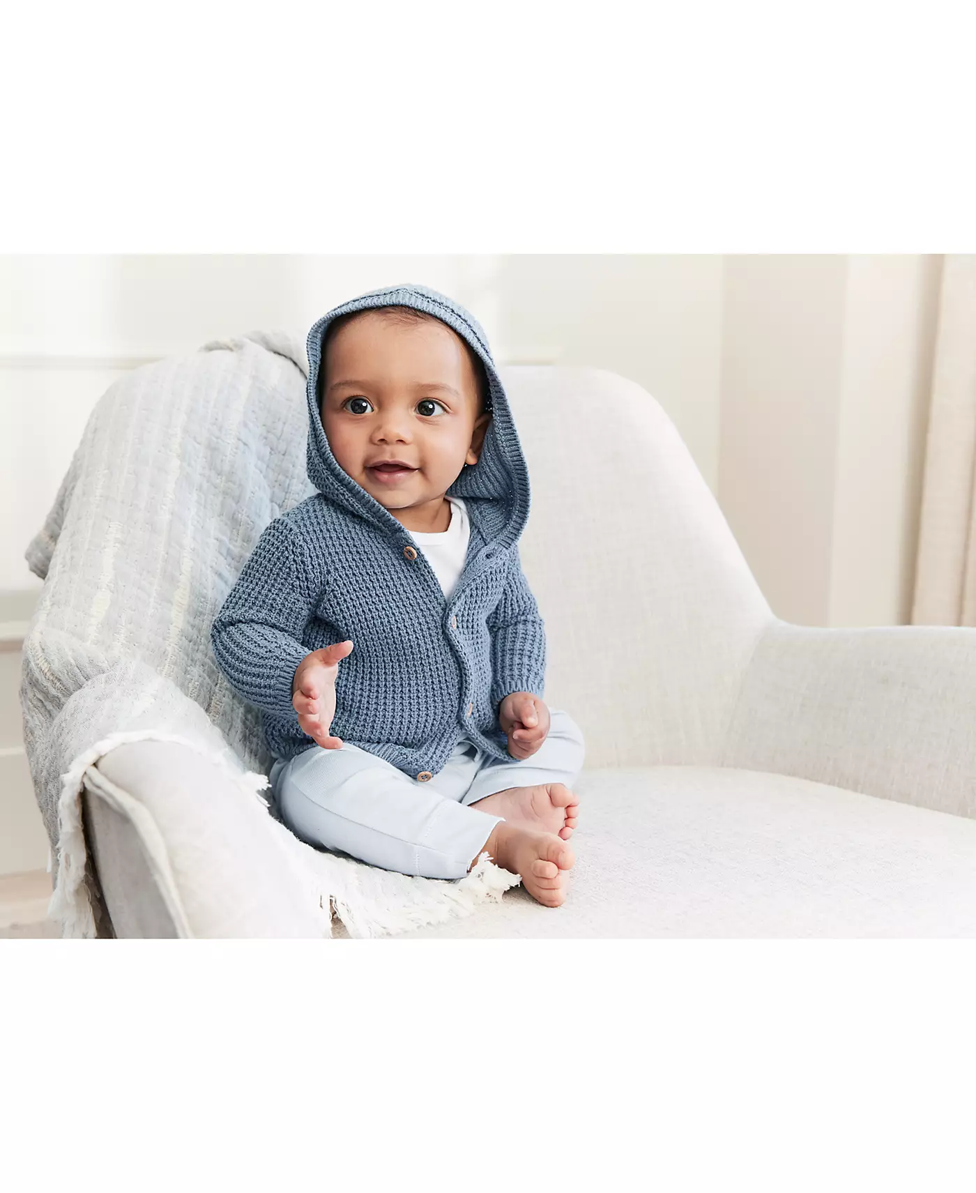 Кардиган из хлопка с капюшоном для мальчиков Carter's Baby