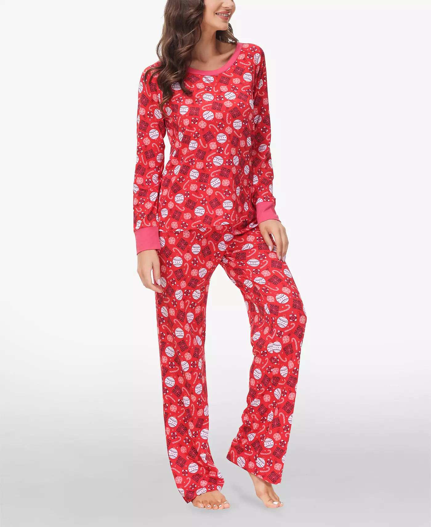 INK+IVY Женский свитер с длинными рукавами и штанами для дома, комплект из 2 шт.