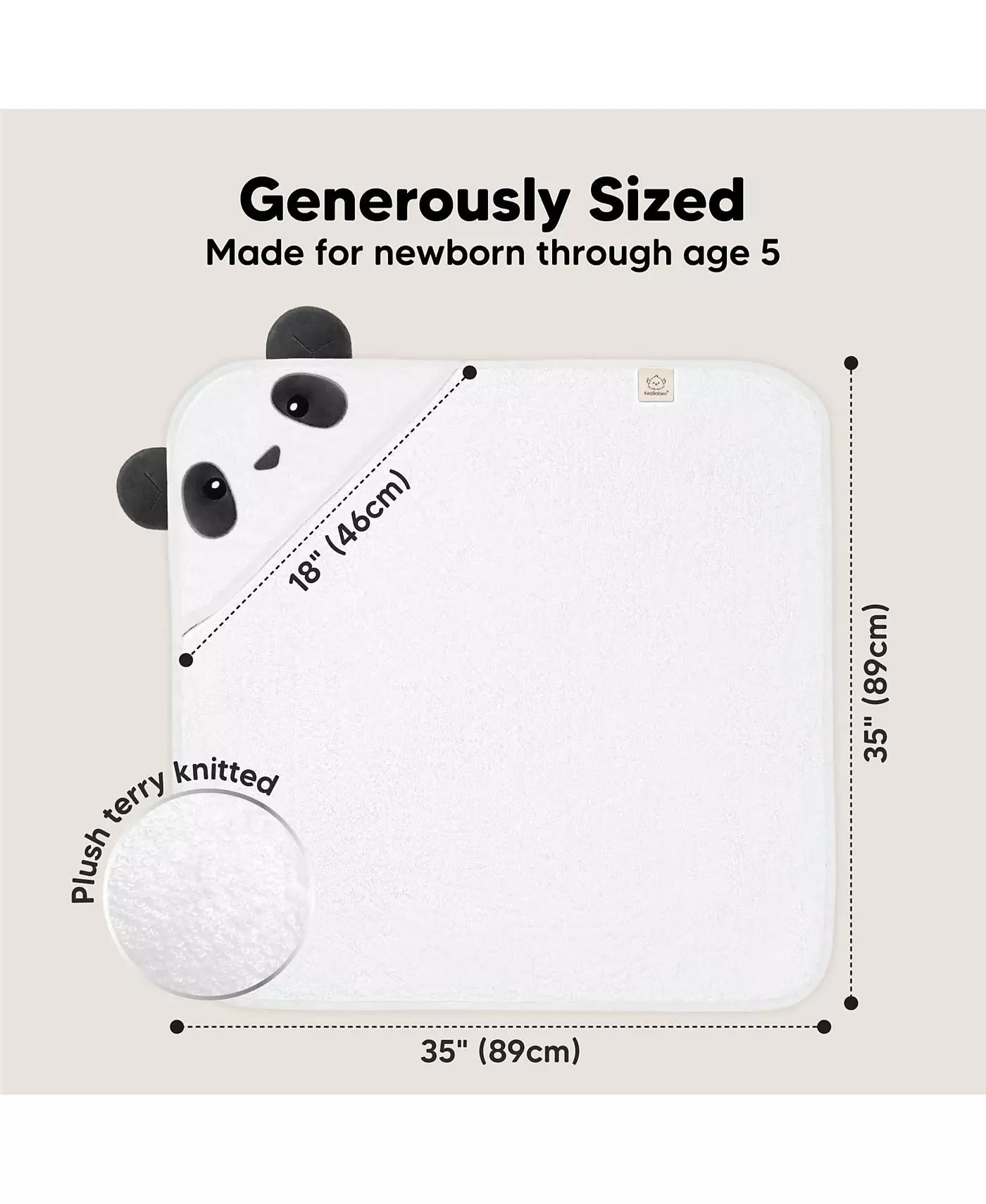 Полотенце с капюшоном KeaBabies Cuddle Baby, органическое детское банное полотенце, детские полотенца с капюшоном, детское пляжное полотенце для новорожденных, для детей