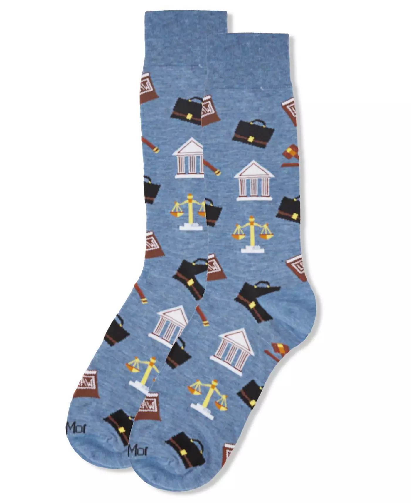 Носки мужские MeMoi Law and Order Heathered Rayon from Bamboo Novelty Crew Socks
