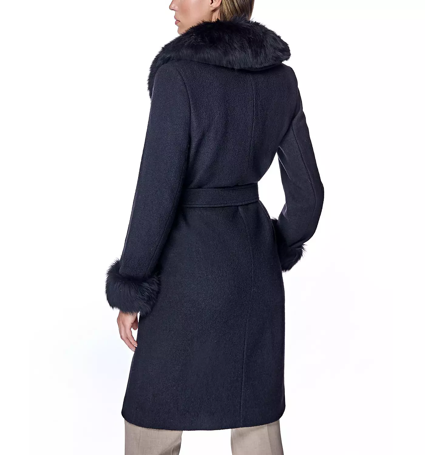 Женское шерстяное пальто-халат Julia & Stella By Maximilian