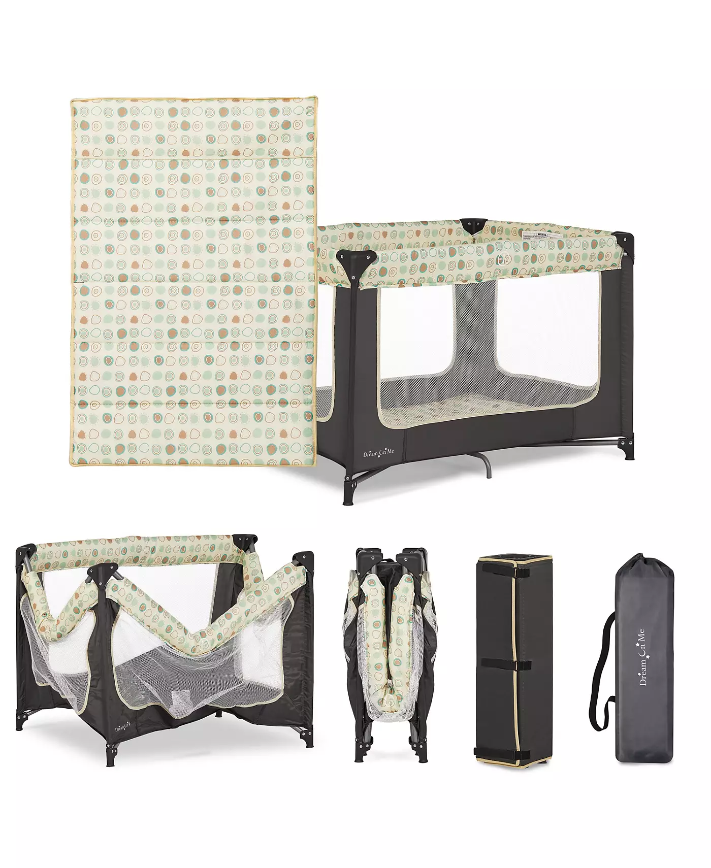 Dream On Me Baby Zodiak Портативный игровой уголок с сумкой для переноски и плечевым ремнем
