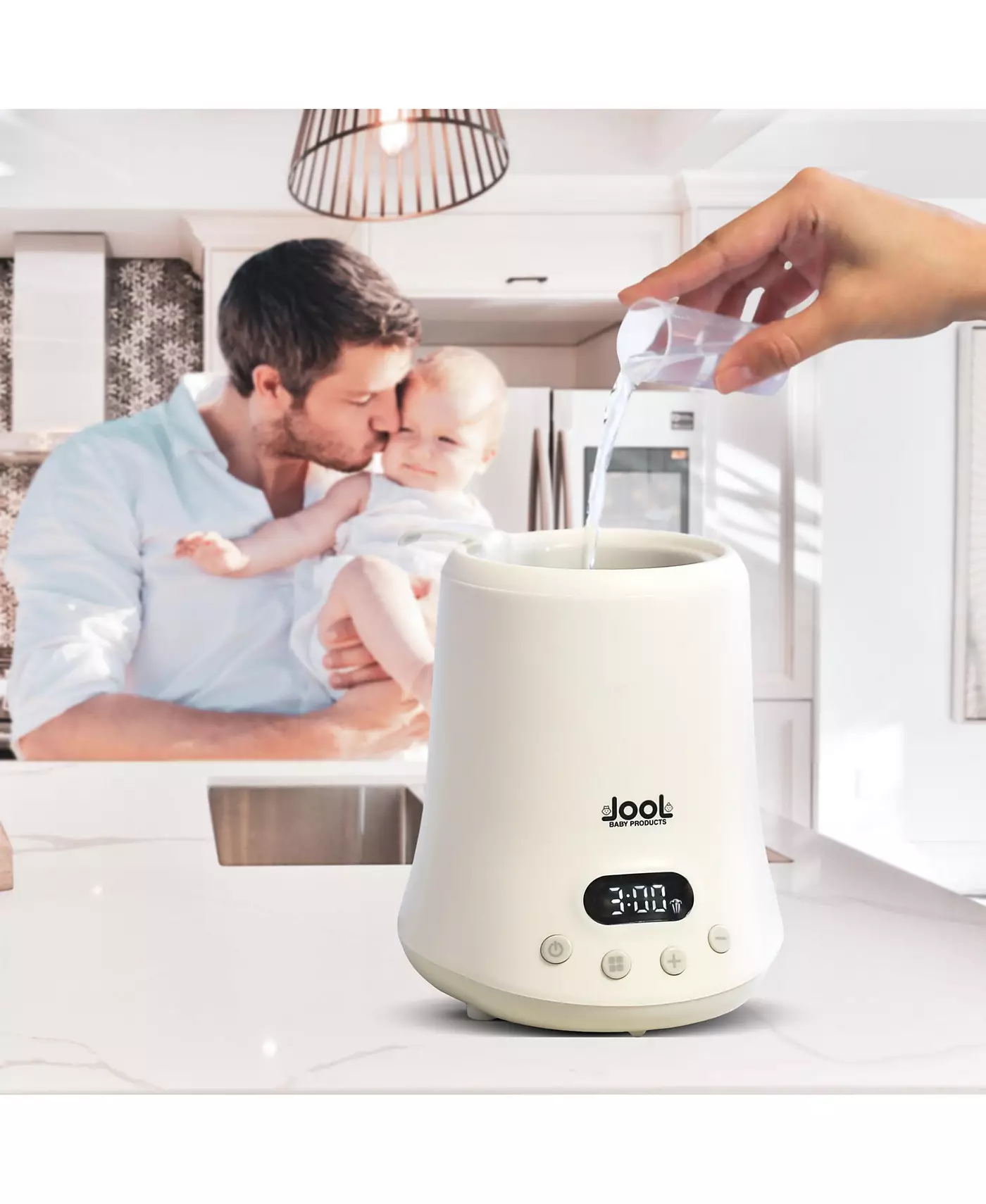 Подогреватель детских бутылочек Jool Baby - для молока, молочной смеси, сока, режимы быстрого подогрева и поддержания температуры, временной график