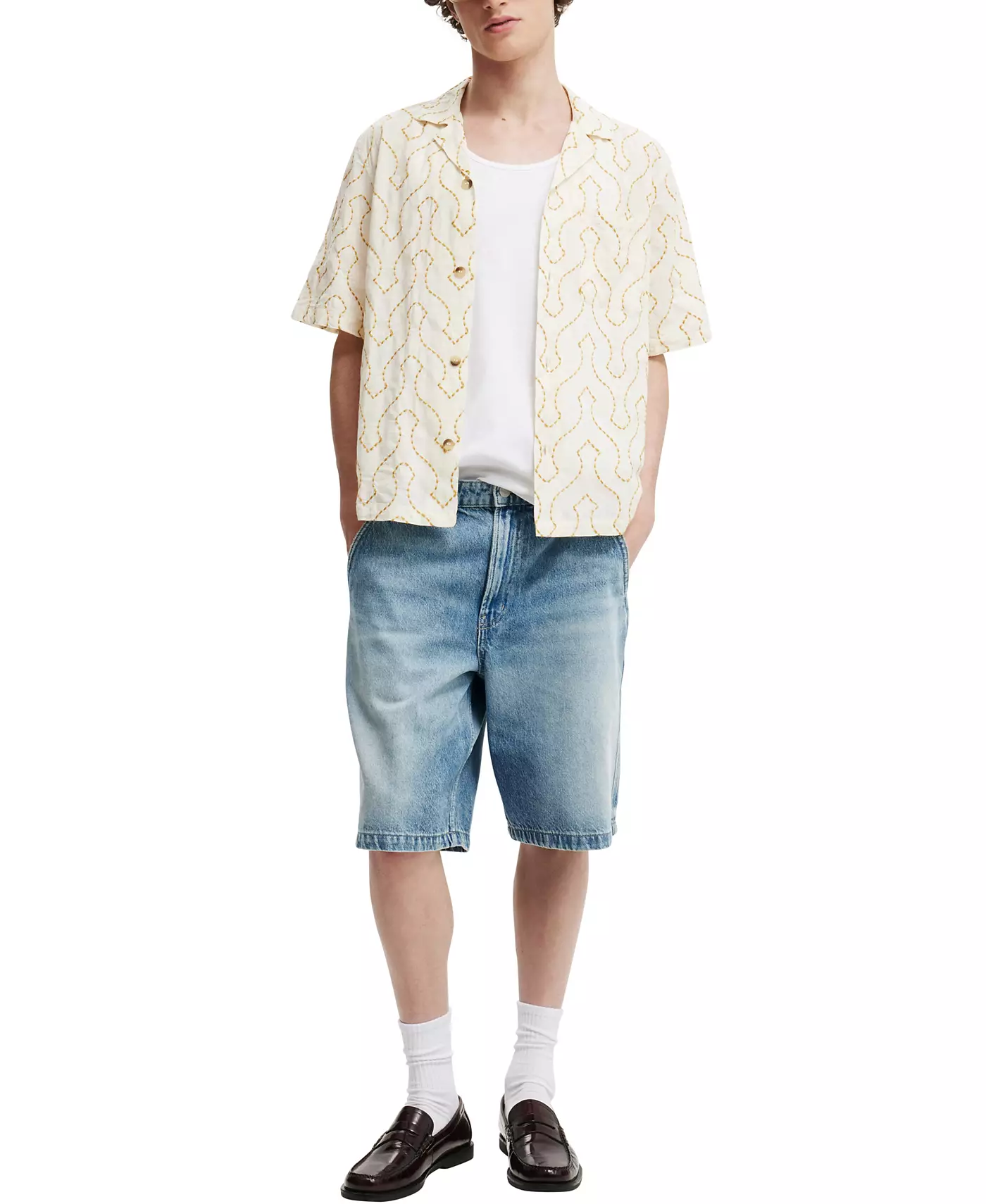 Мужская рубашка COTTON ON Cabana с коротким рукавом