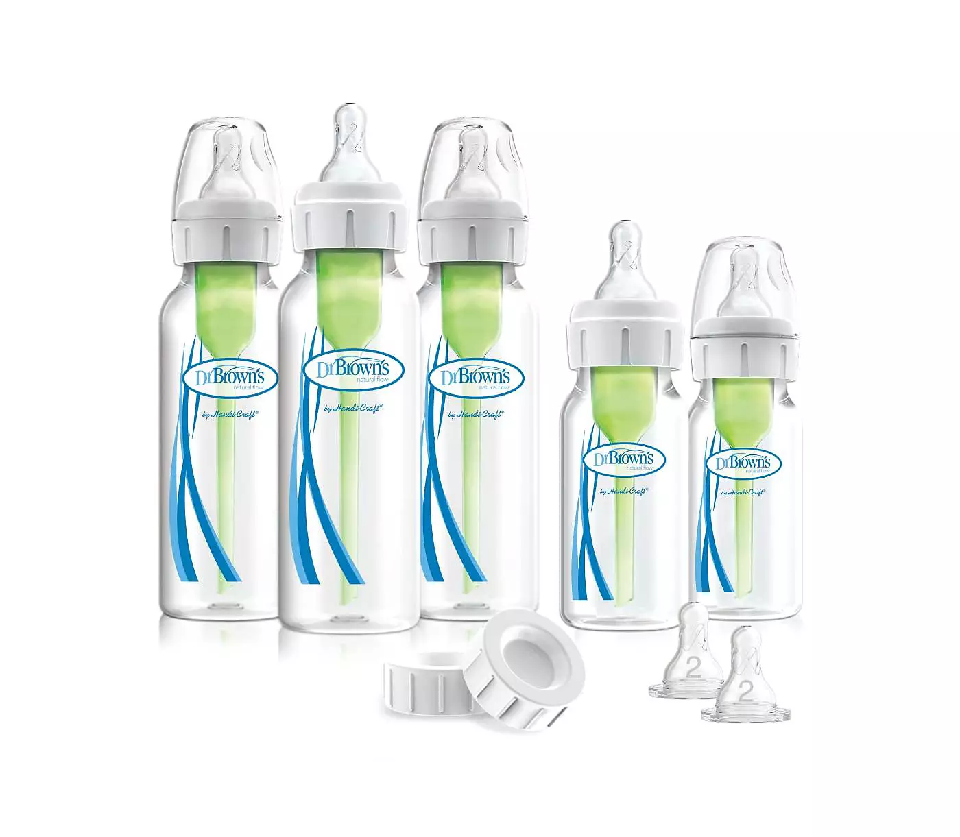 Dr. Browns Baby 17 предметов Антиколиковые принадлежности + Детская бутылочка Набор для кормления новорожденных