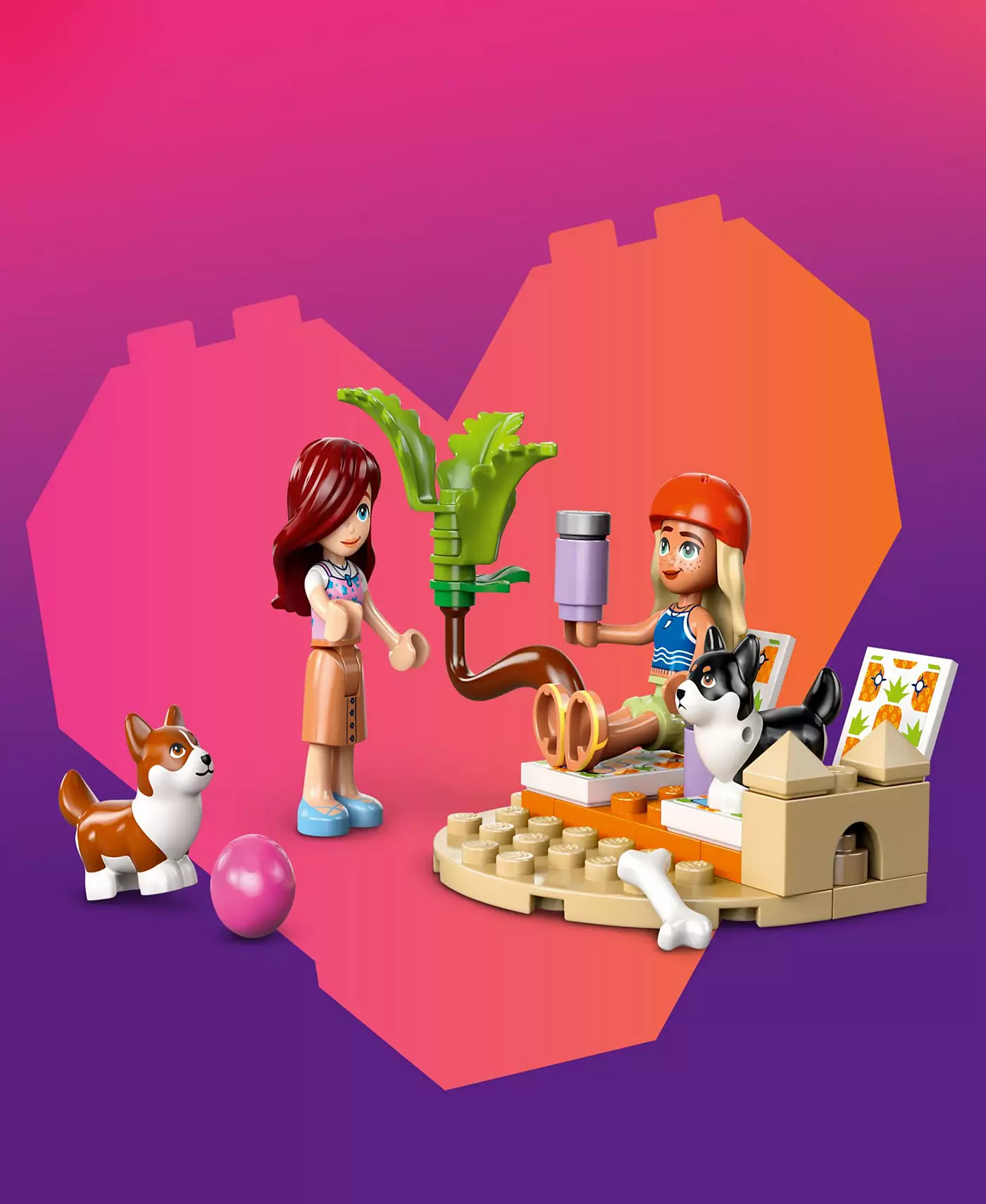 Конструктор LEGO® Friends «Собаки-серфингисты и приключения на скутере» 42641, 113 деталей