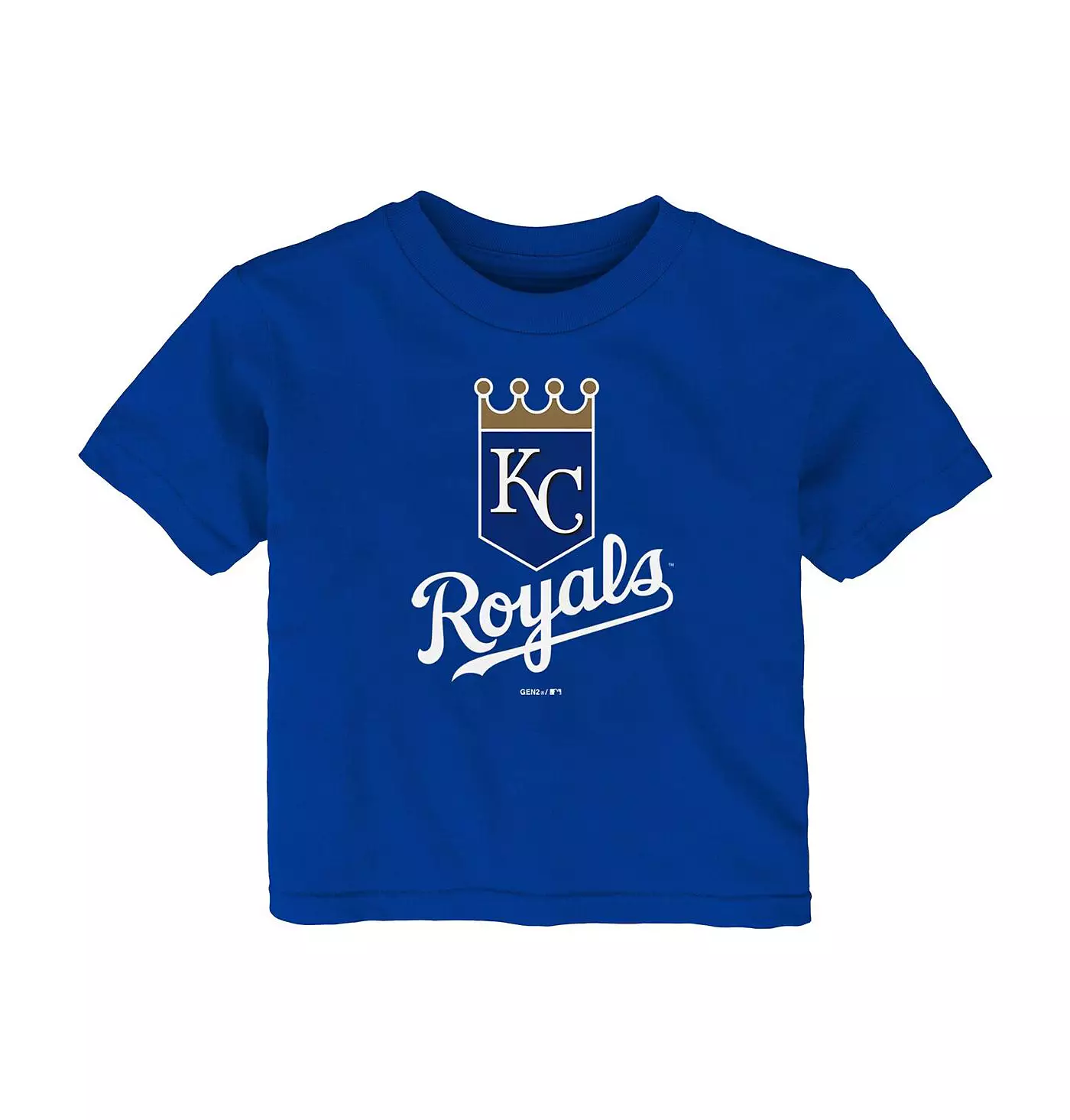 Футболка Outerstuff Infant Boys and Girls Royal Kansas City Royals Team Primary с логотипом