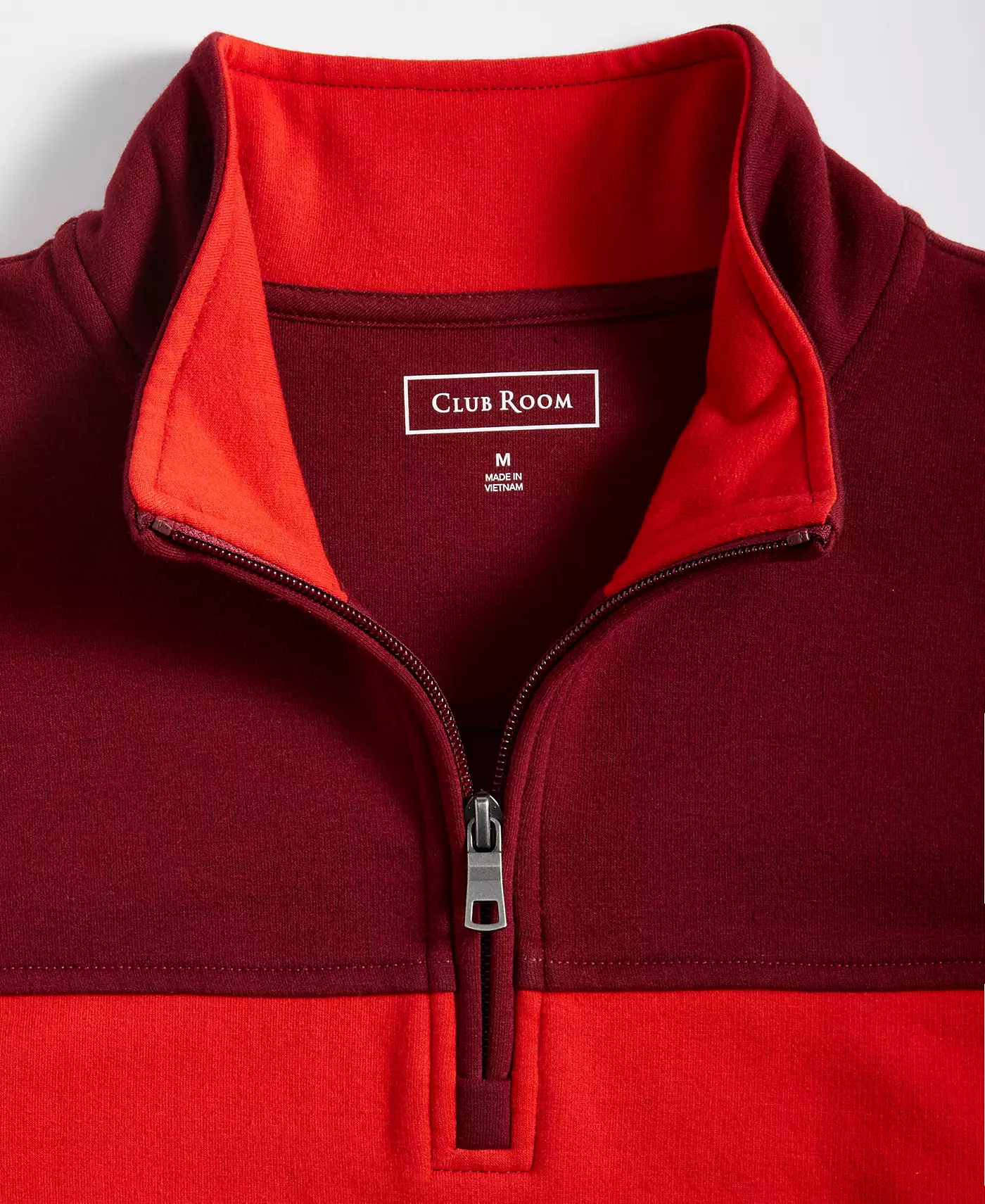 Мужской флисовый свитер с цветными блоками и застежкой-молнией на четверть длины, созданный для Macy's