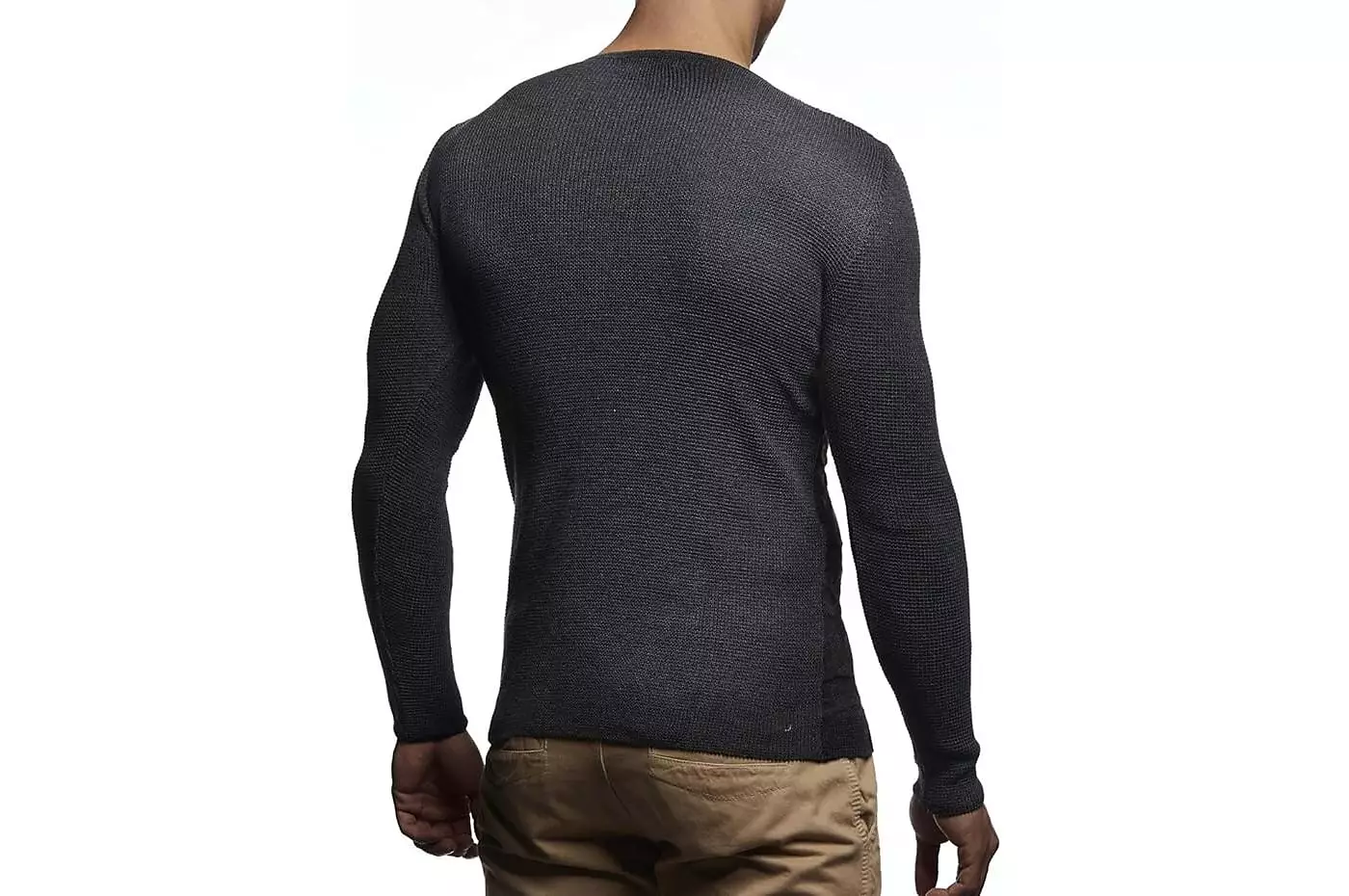 Мужской вязаный пуловер Leif Nelson LN1645