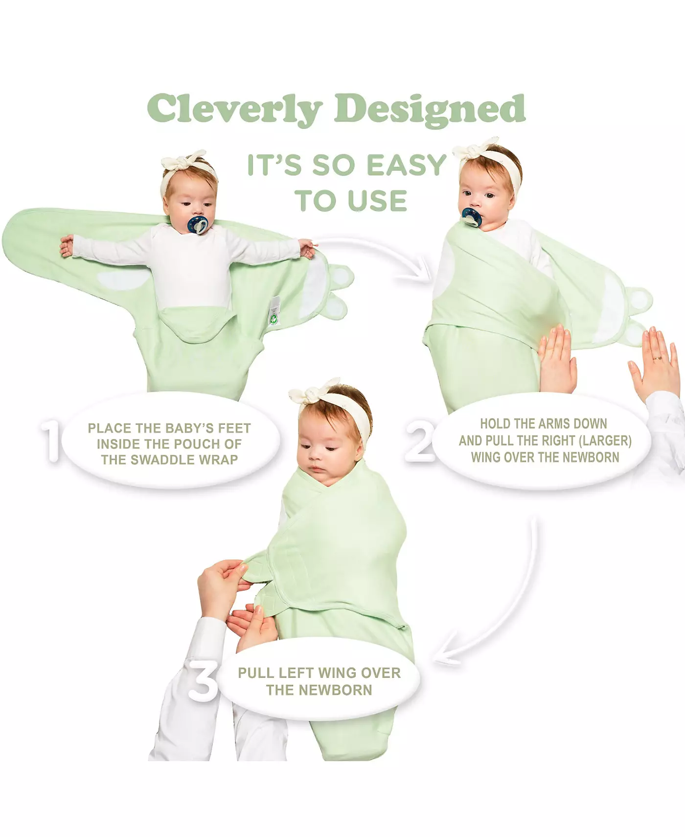 Bublo Baby Baby Girls Baby Swaddle Blanket, 3 шт. Органические детские пеленки для сна, пеленальный мешок для новорожденных