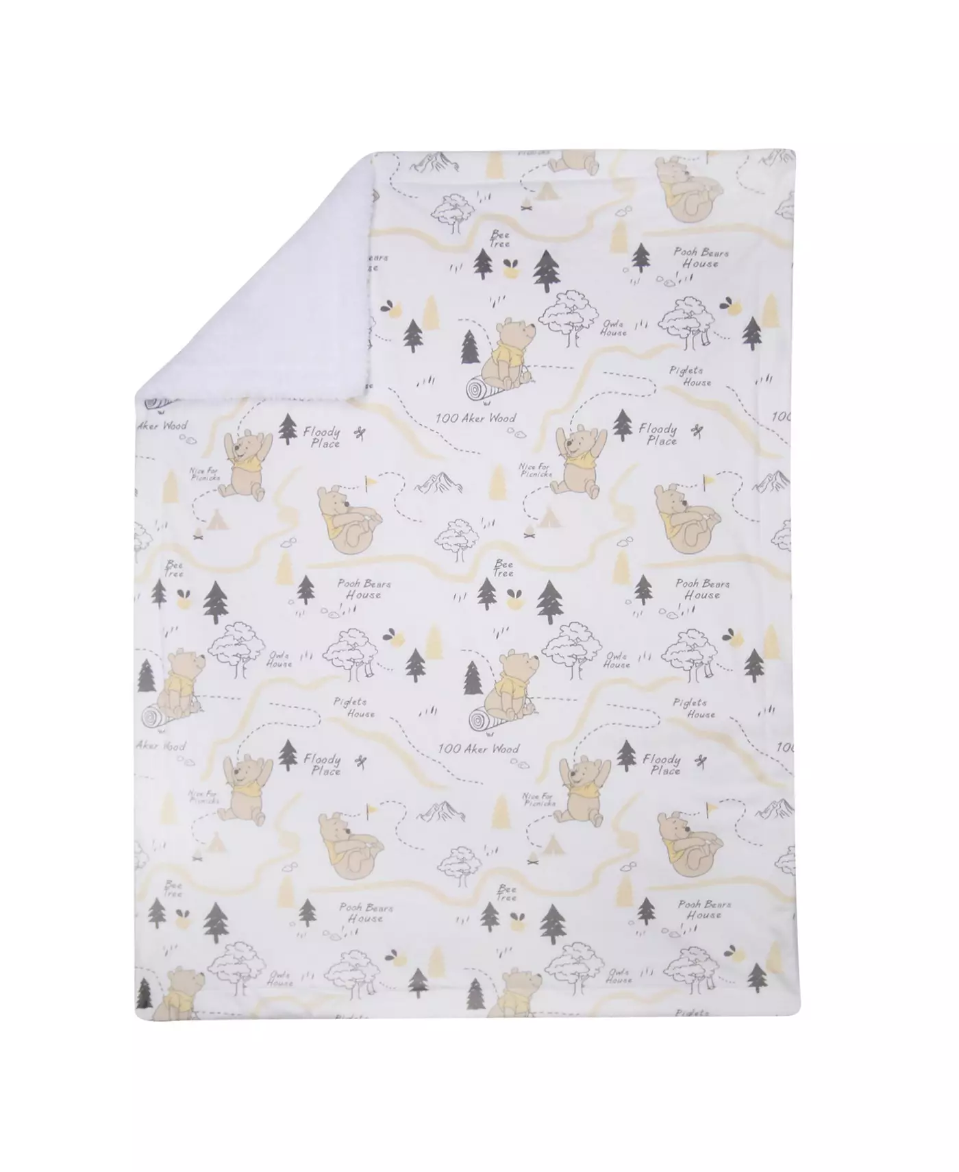 Ягнята и Айви Дисней Малыш Пух и Стоакровый Лес Белое Детское Одеяло
