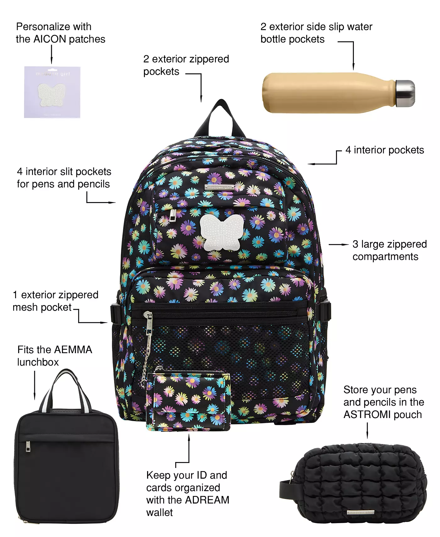 Madden Girl Peel & Stick Multi Icon Patch