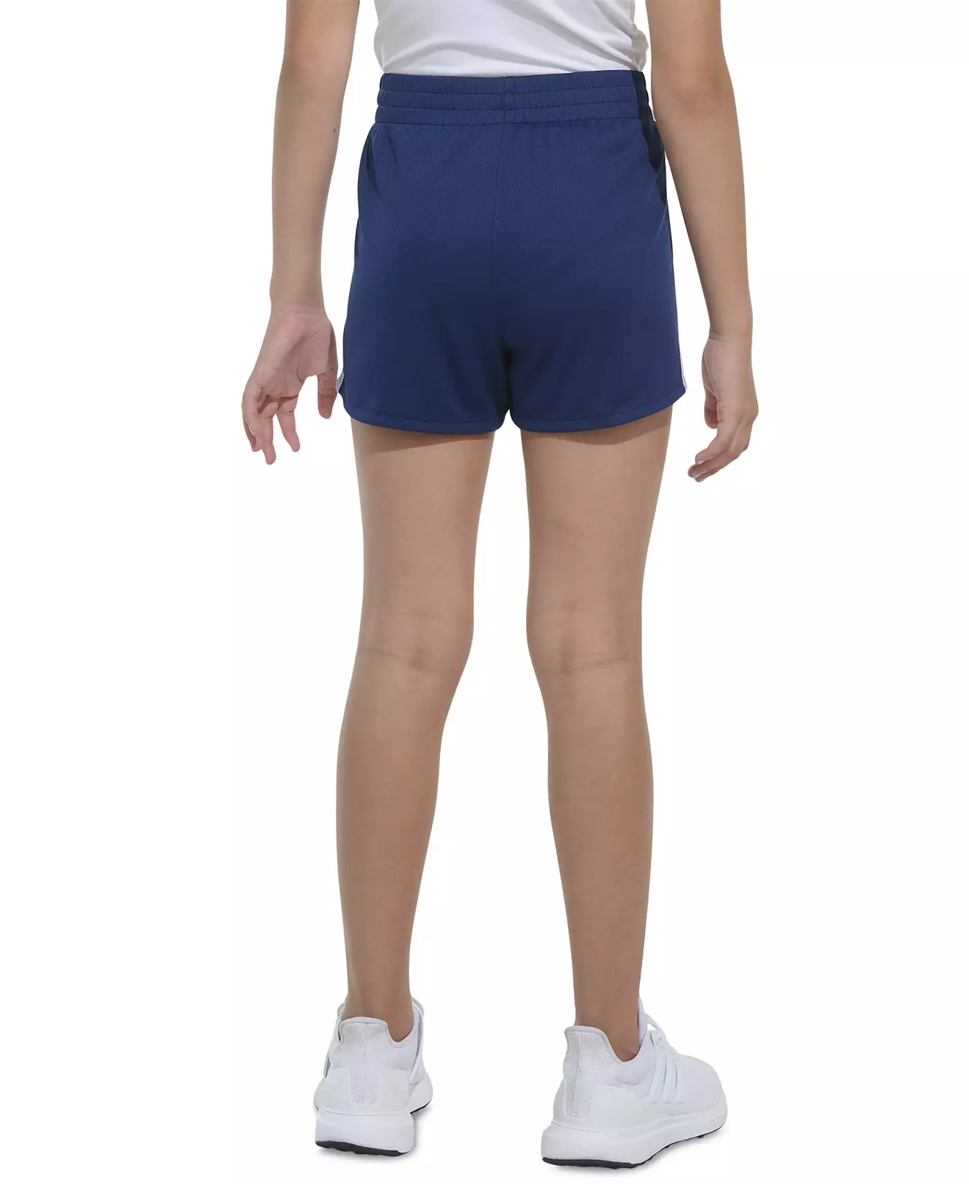 Шорты для девочек Adidas Big Girls с эластичным поясом и градиентом в 3 полоски Pacer Mesh