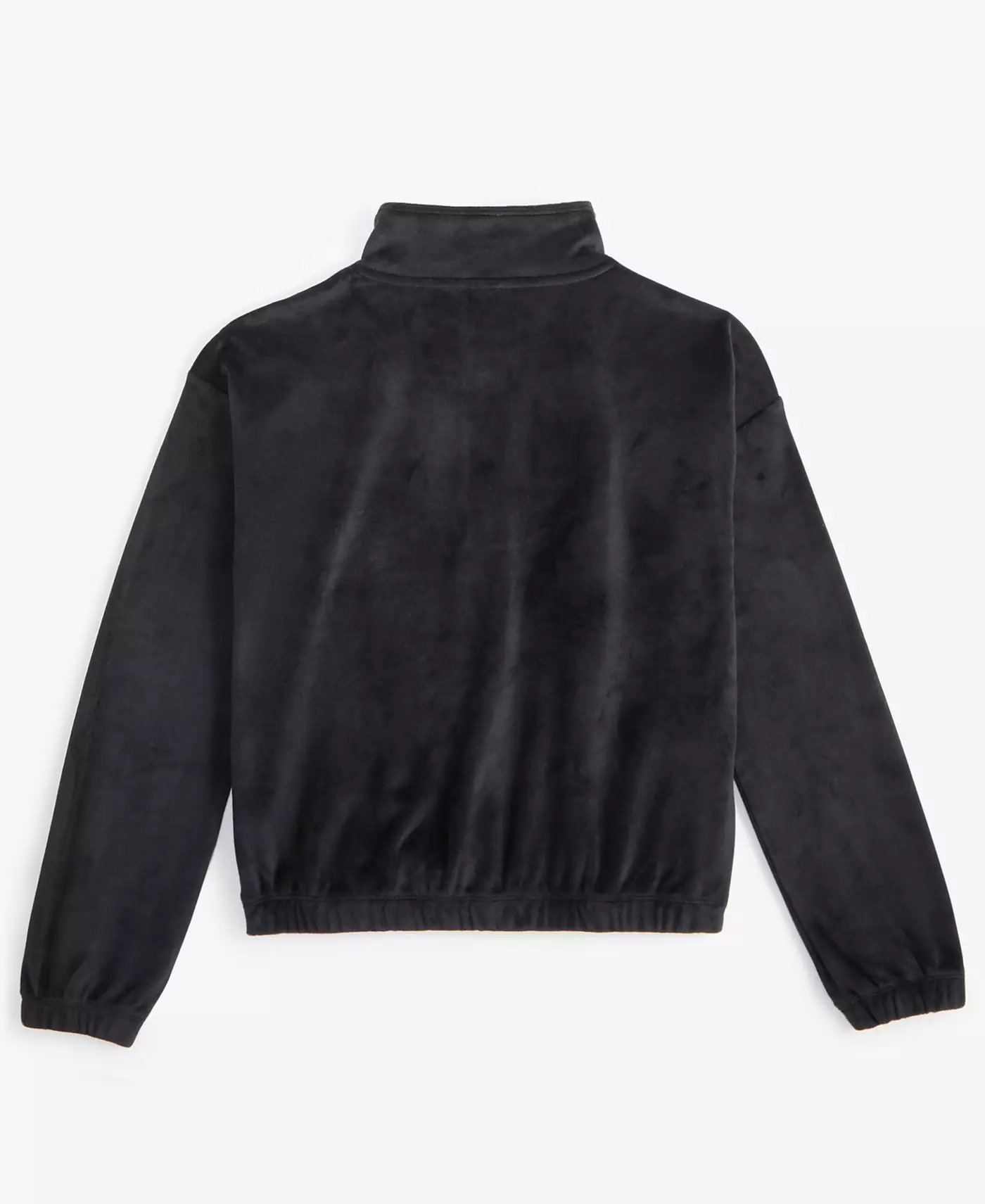 Велюровый топ ID Ideology Big Girls с застежкой-молнией на четверть, созданный для Macy's