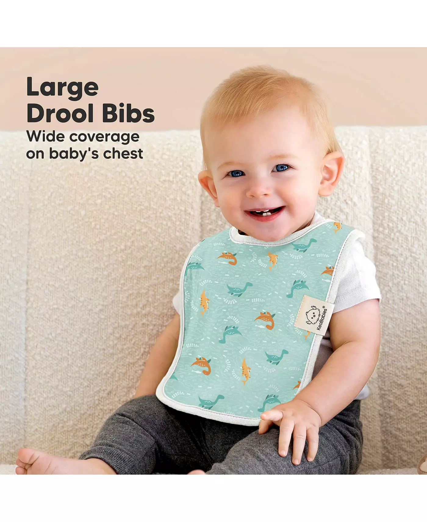 KeaBabies 8 шт. в упаковке, нагрудники Coast Baby для мальчиков, девочек, слюнявчики, нагрудники для девочек, мальчиков