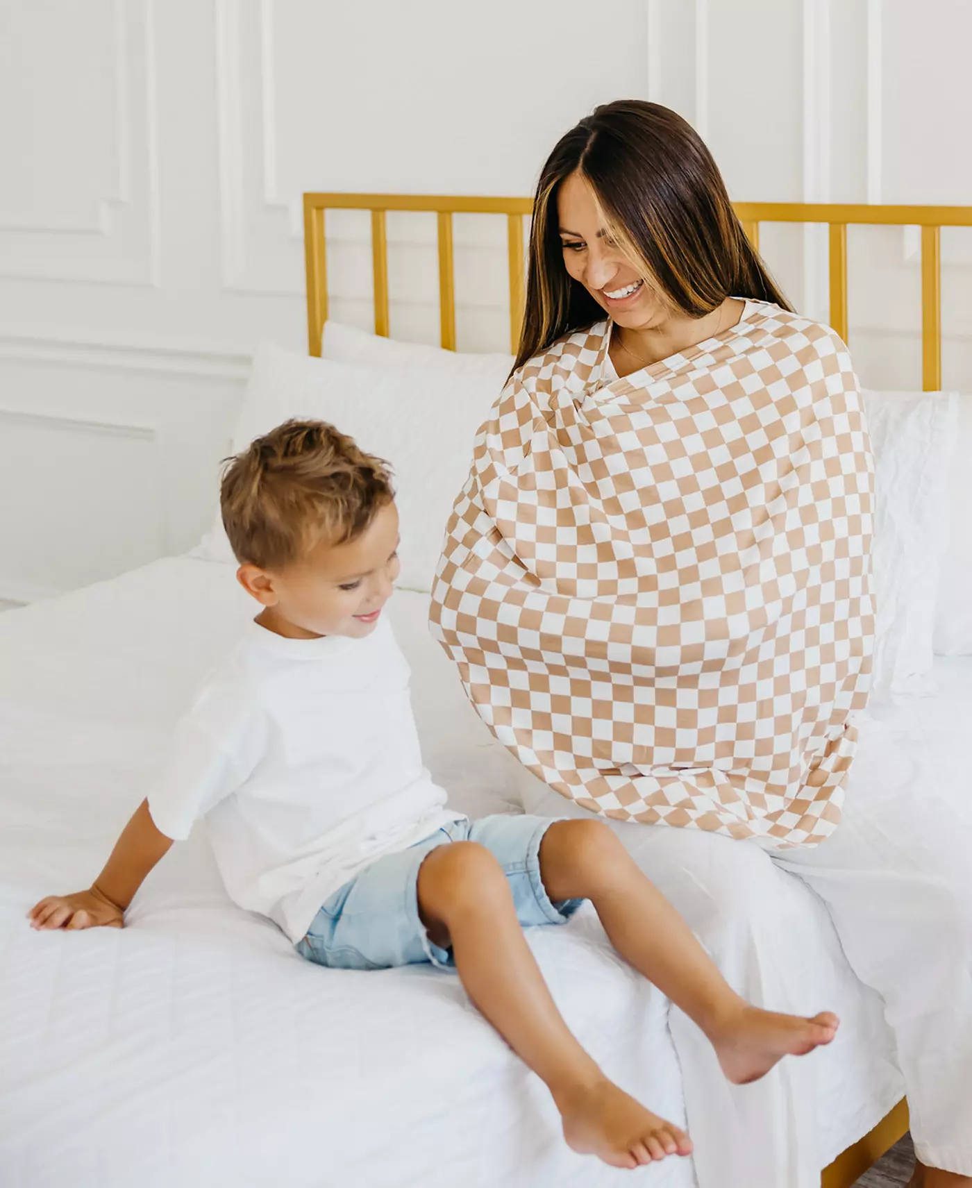 Вязаное одеяло Copper Pearl Baby Rad с принтом, шапка-узел, многоцелевой чехол и вязаное платье