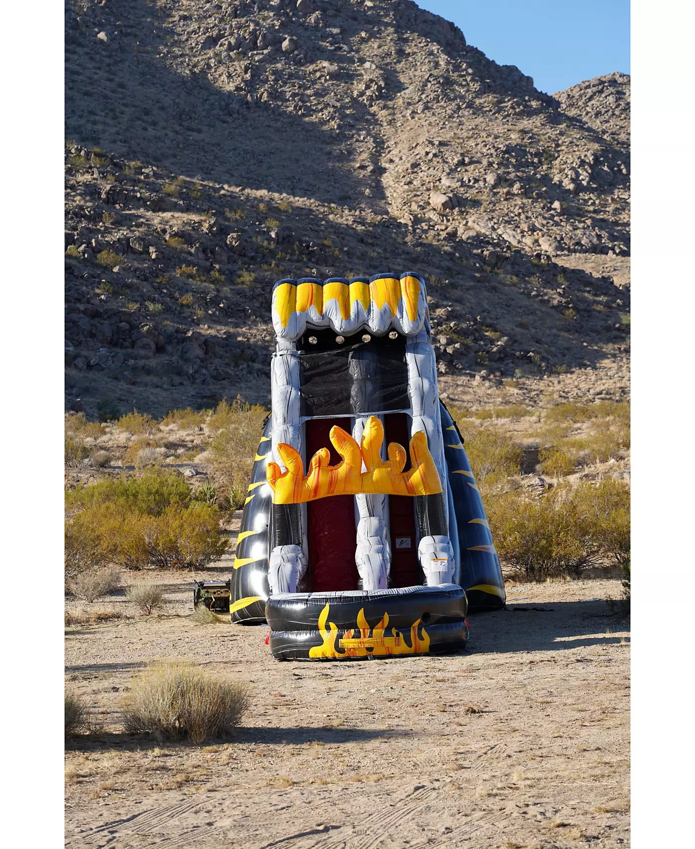 Jumporange 19 Flame Водная горка коммерческого класса с бассейном-лягушатником для детей и взрослых (с нагнетателем), для использования на открытом воздухе и в помещении, для влажного и сухого использования, высокая надувная