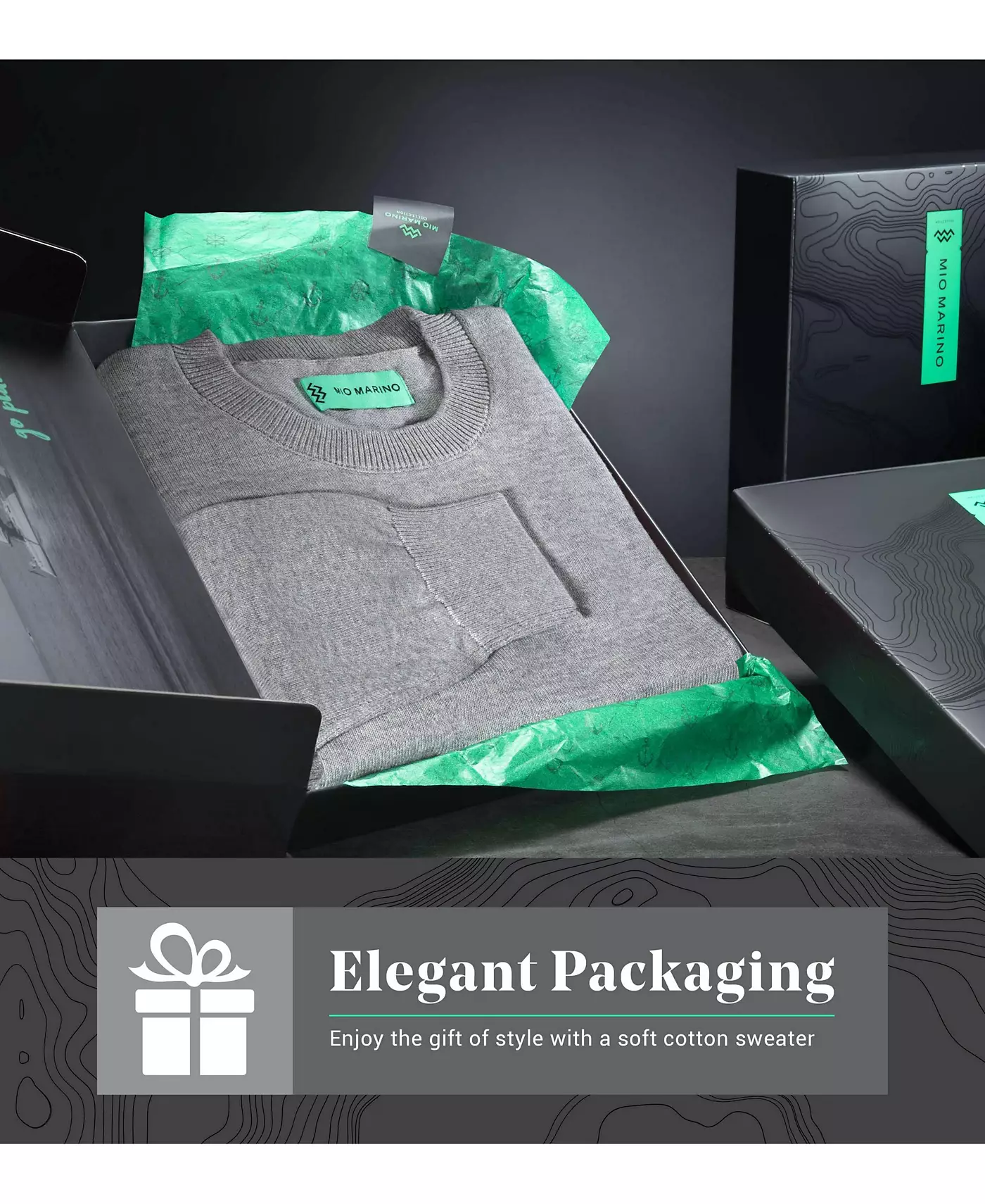 Мужской свитер Mio Marino Winter Crew Lightweight