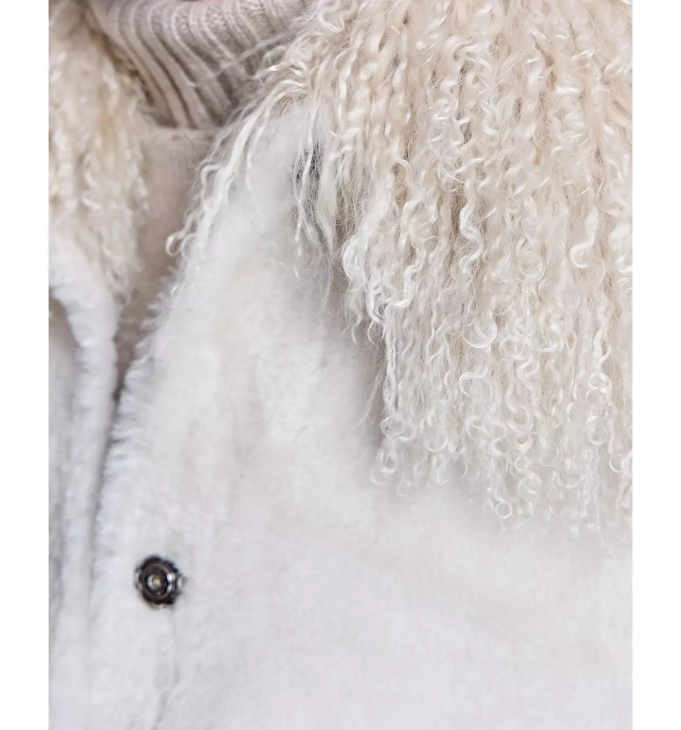 Женская куртка свободного покроя из овчины Julia & Stella By Maximilian